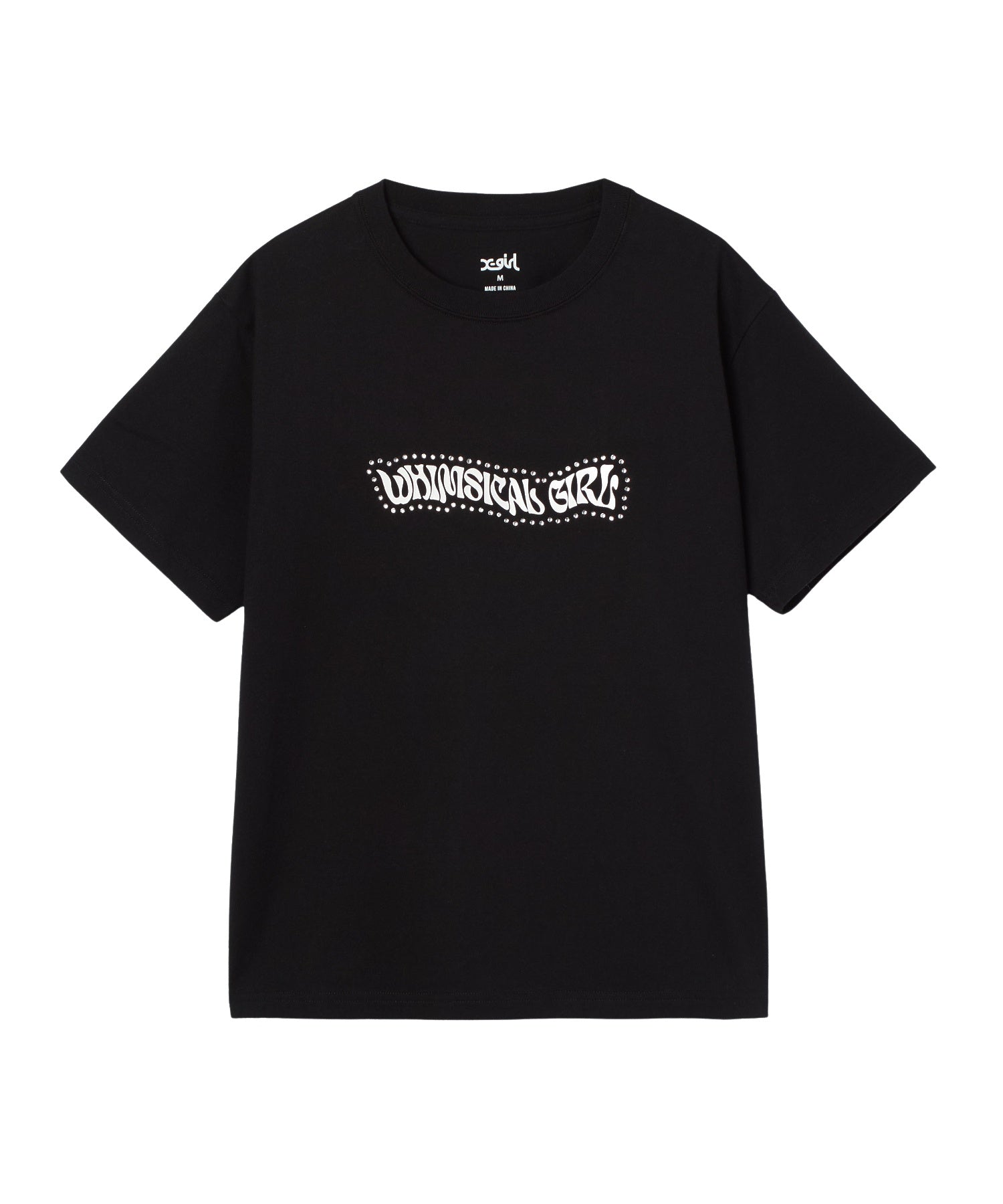 RHINESTONE AND BUTTERFLY LOGO S/S TEE