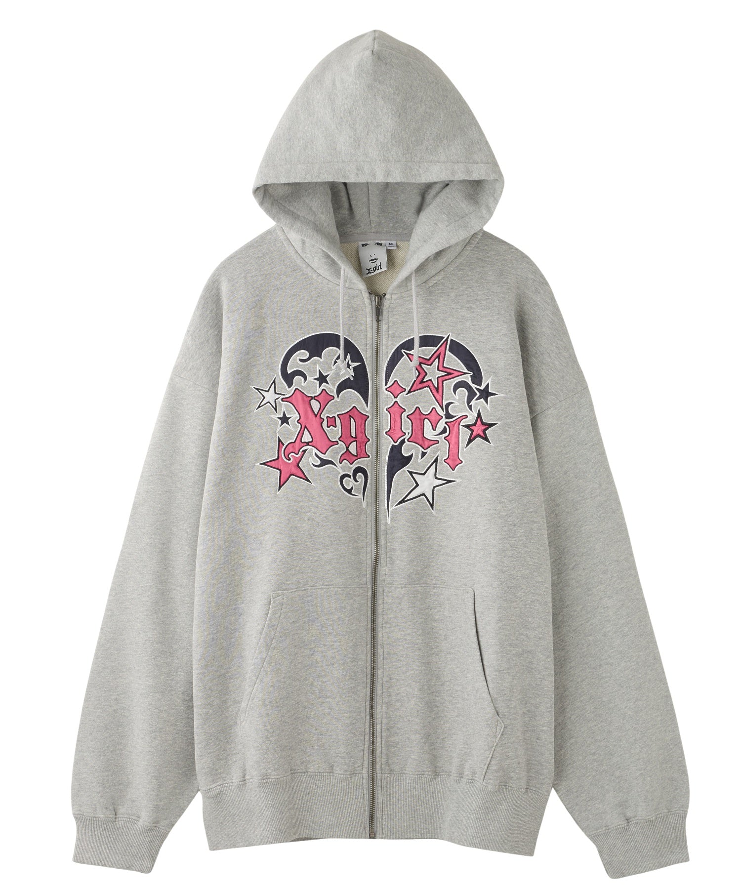 TRIBAL HEART ZIP UP SWEAT HOODIE