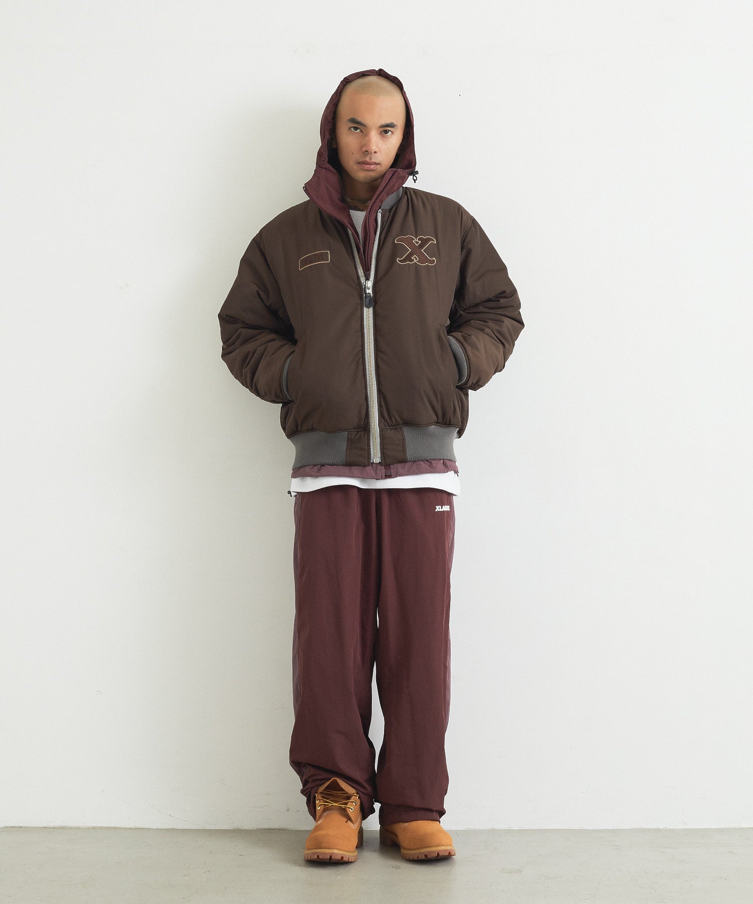 NYLON PANELED PANTS