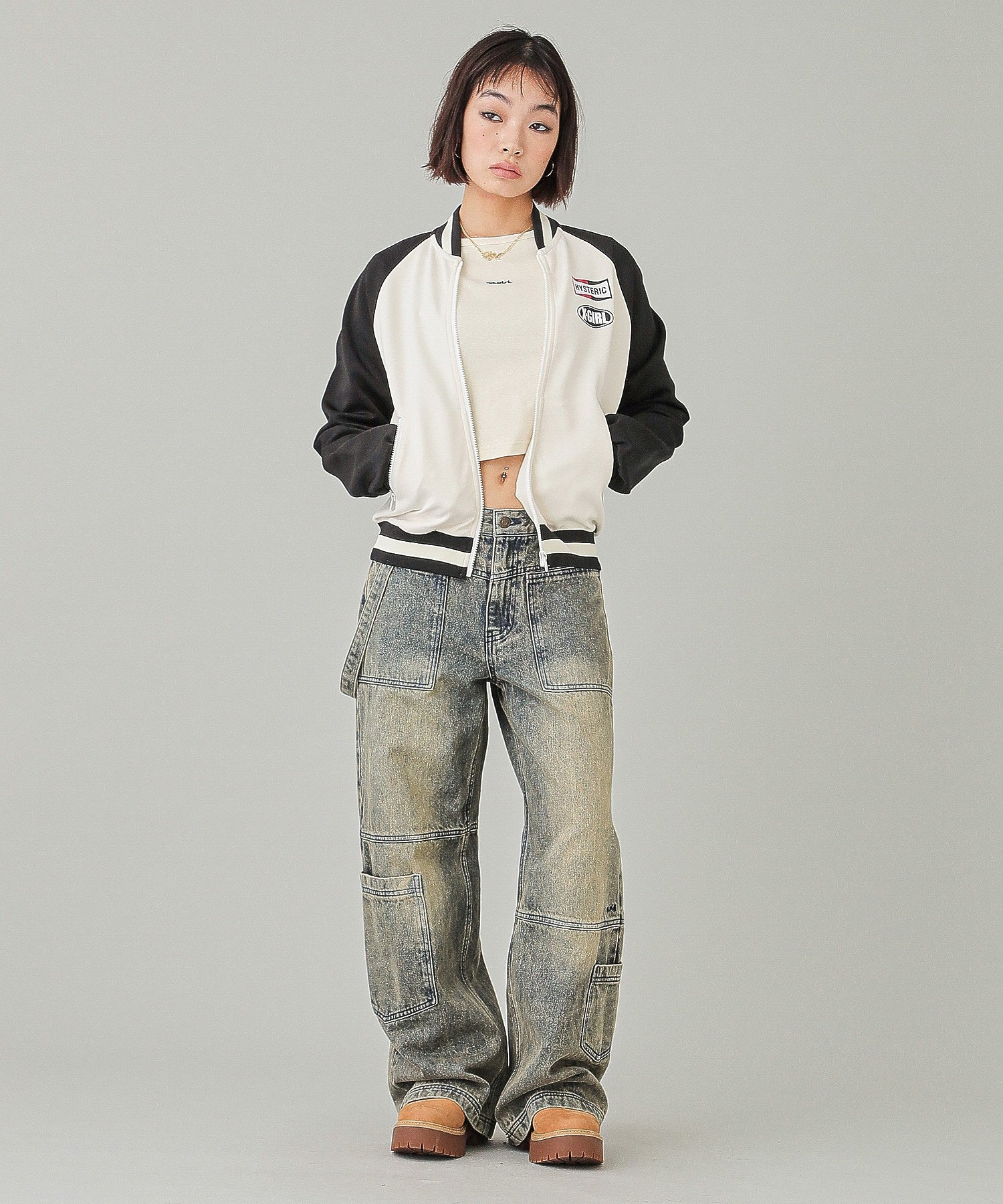 X-girl x HYSTERIC GLAMOUR TRACK JACKET