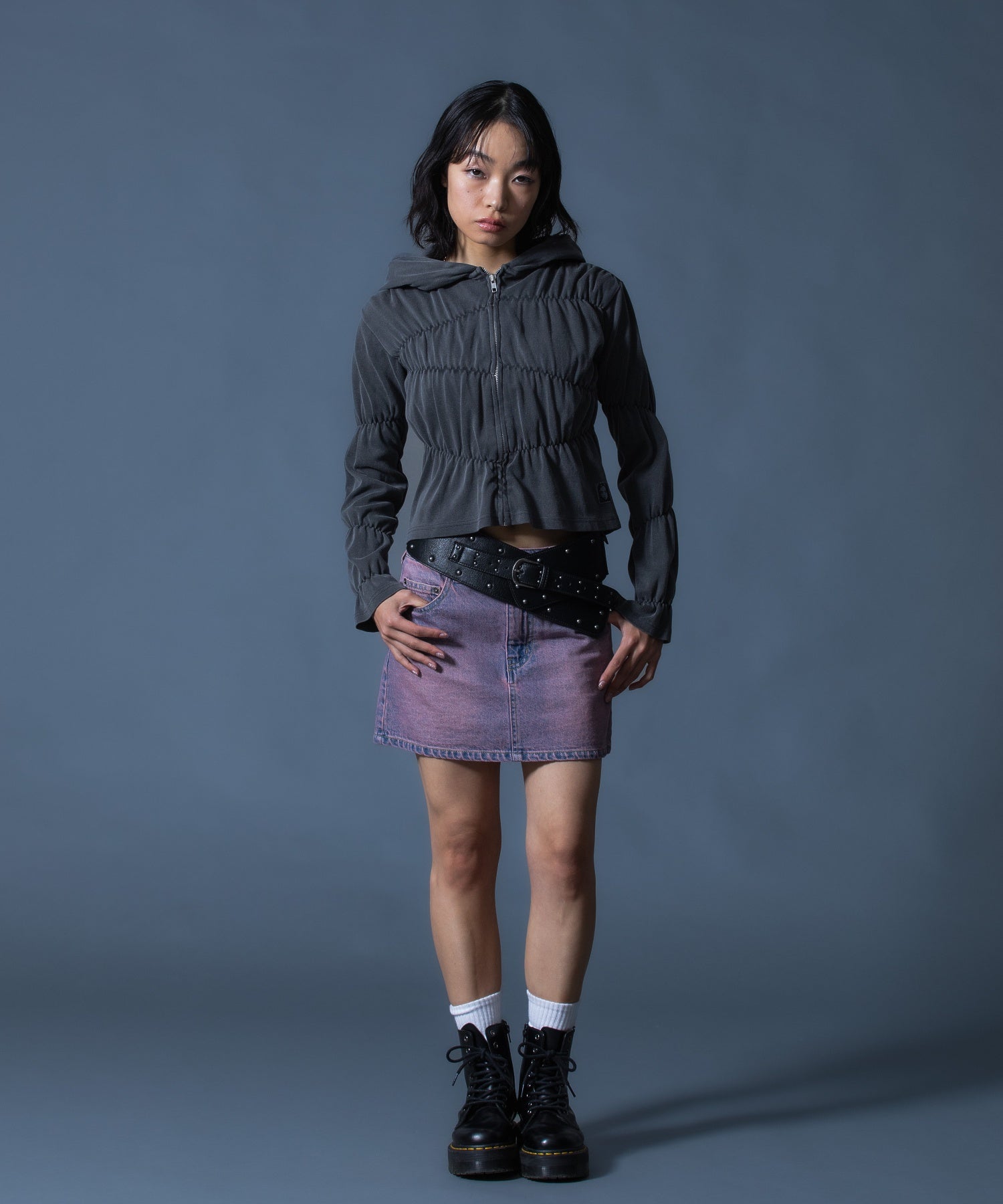 STUDDED THICK BELT
