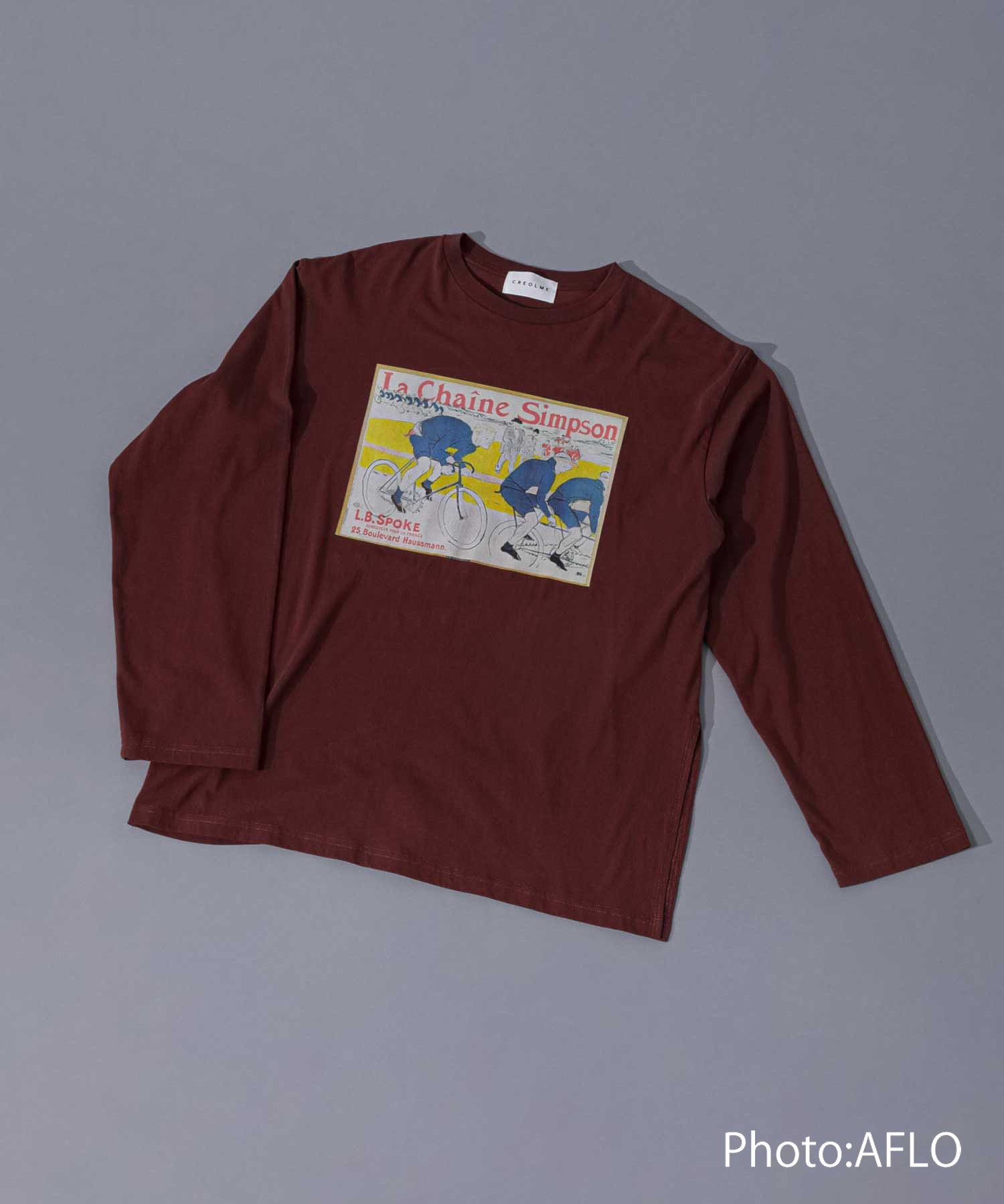 CREOLME/グラフィックロングTシャツ