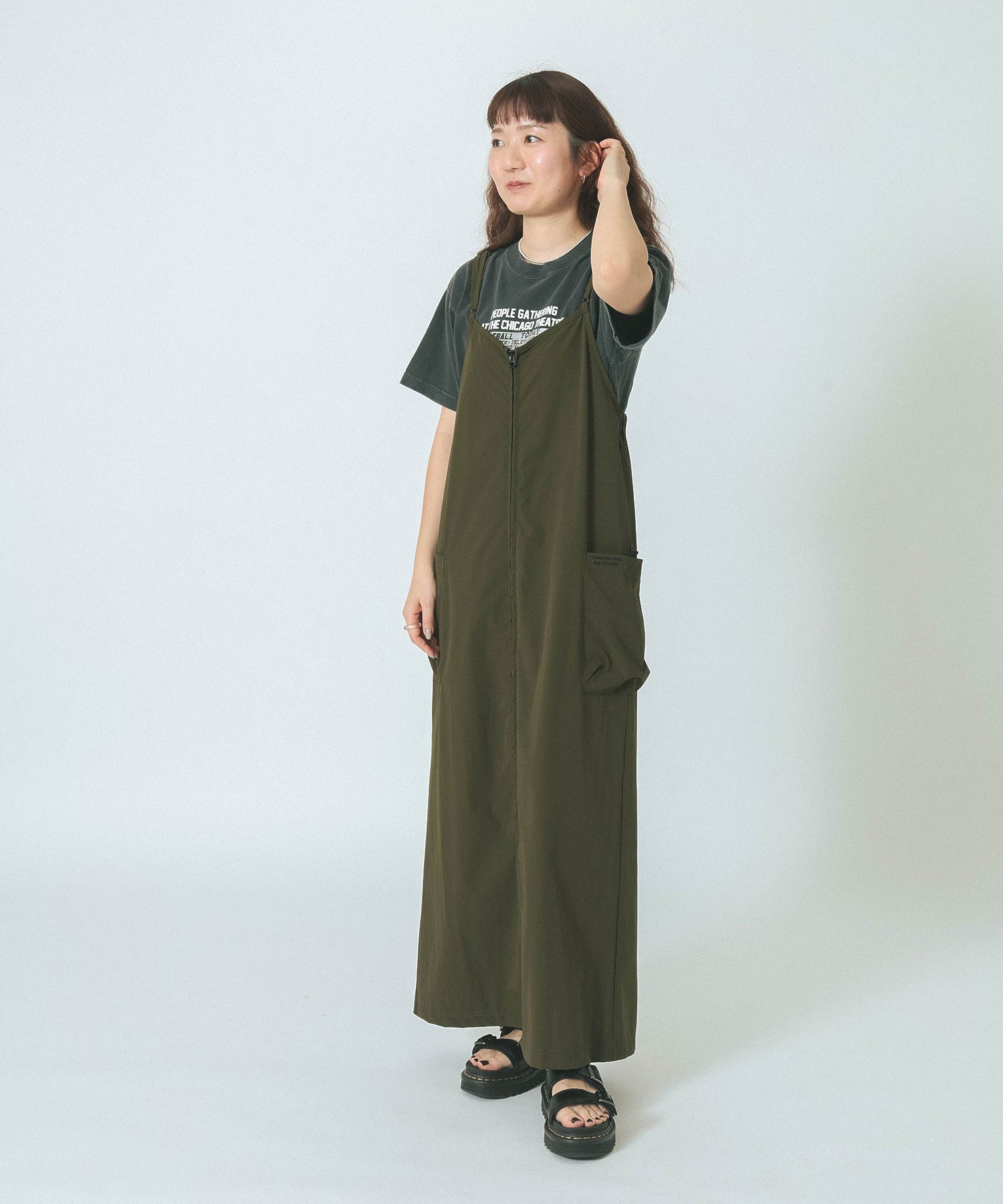 THOUSAND MILExGENE HEAVENS/BACK CROSS NALLOW STRAP DRESS