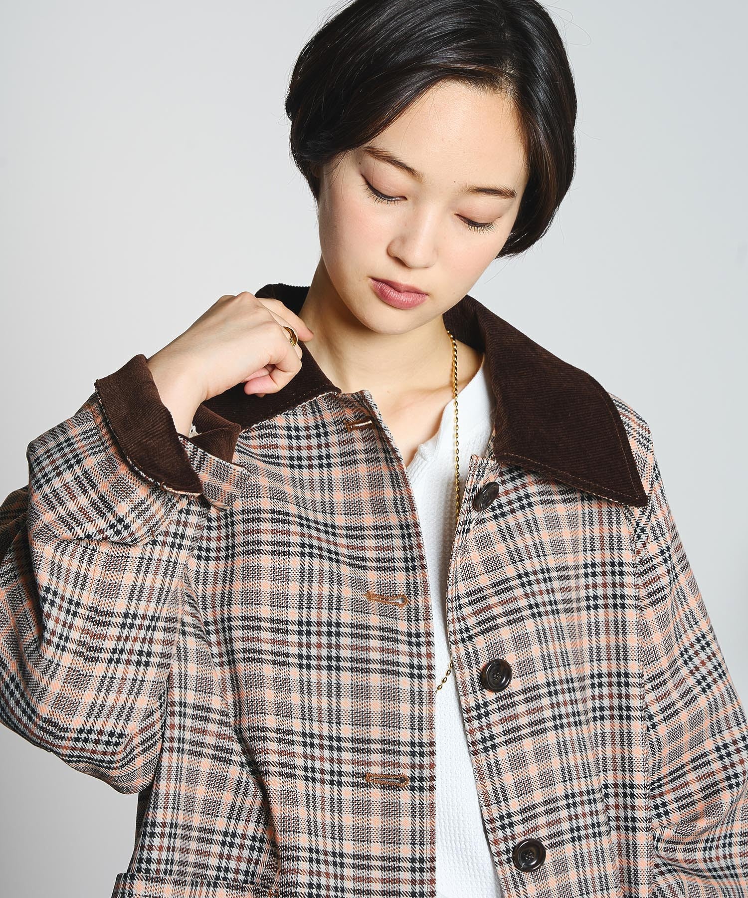 CREOLME/CHECK SINGLE COAT