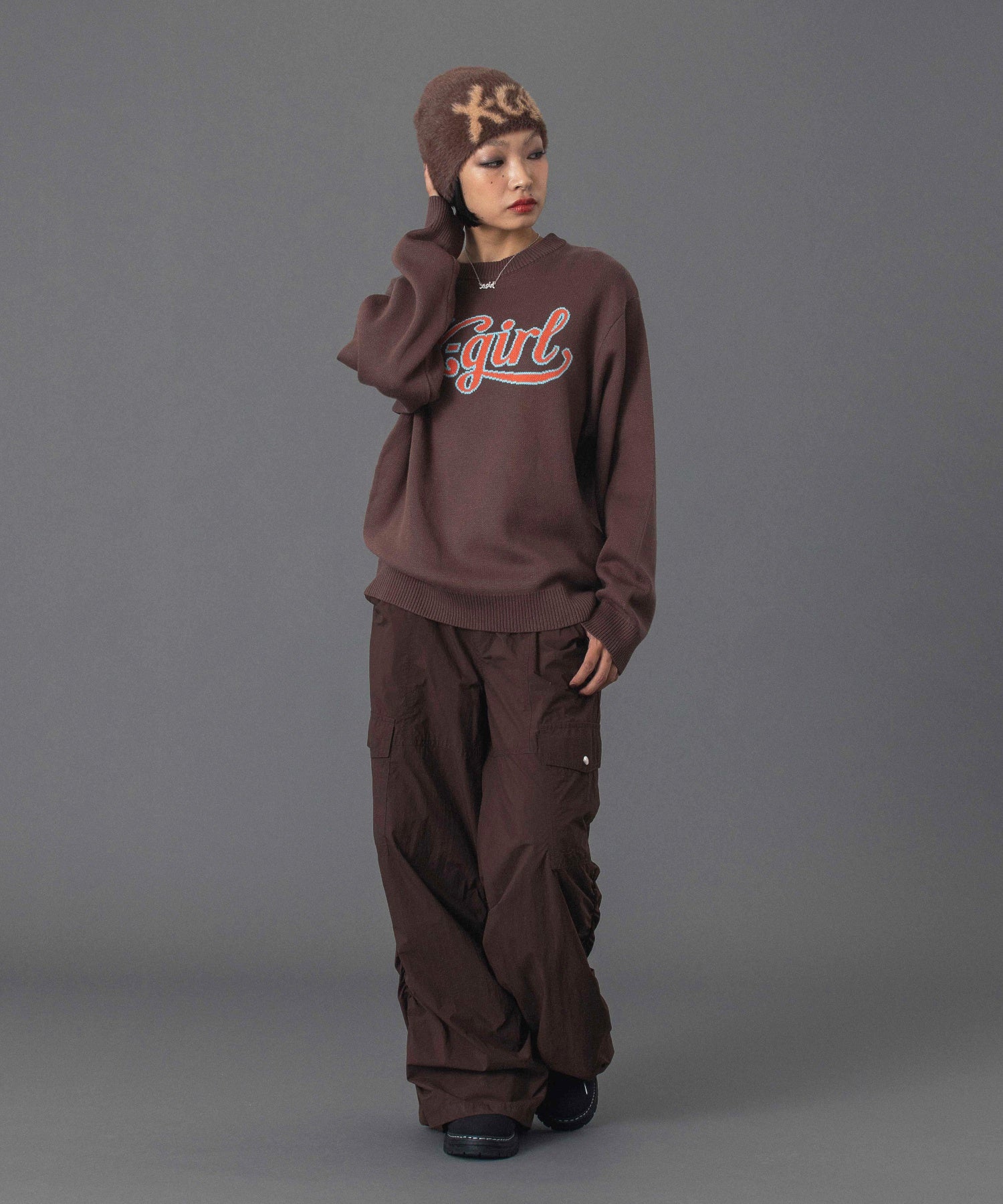 SIGNATURE LOGO SHAGGY BEANIE