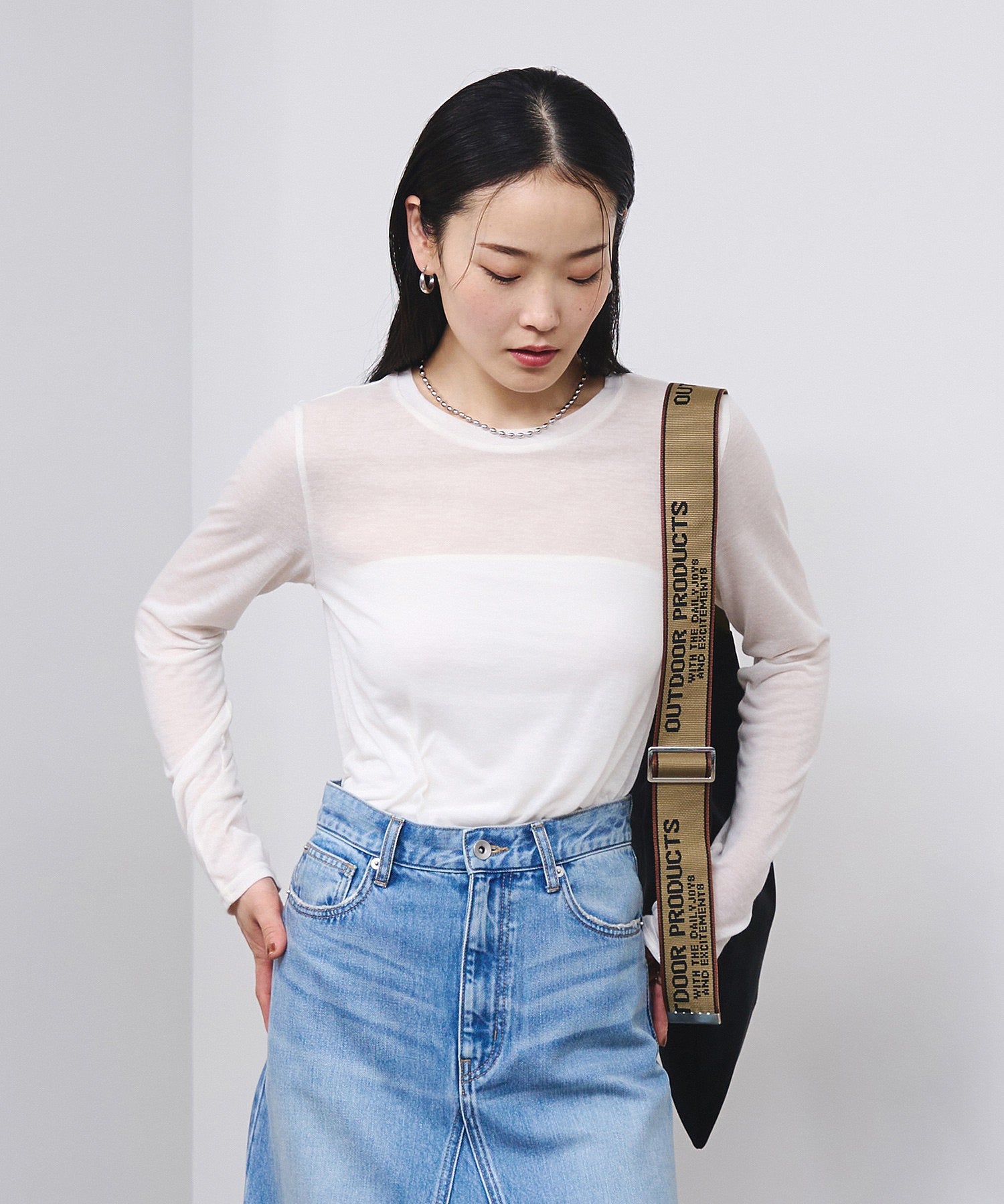 【ROSE BUD別注】OUTDOOR PRODUCTS/JACQUARD TAPE TOTE