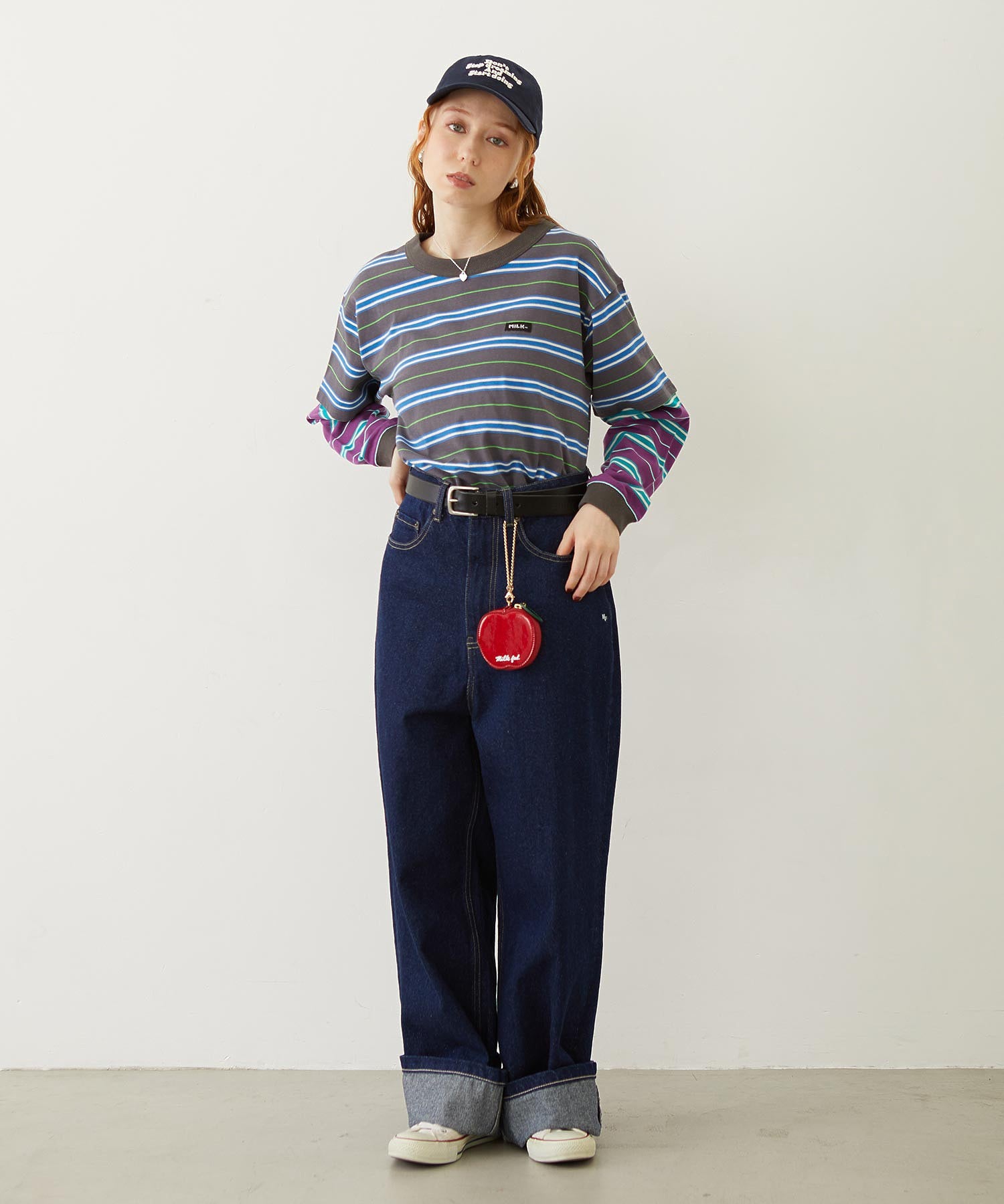 LAYERED LOOK STRIPED TOP