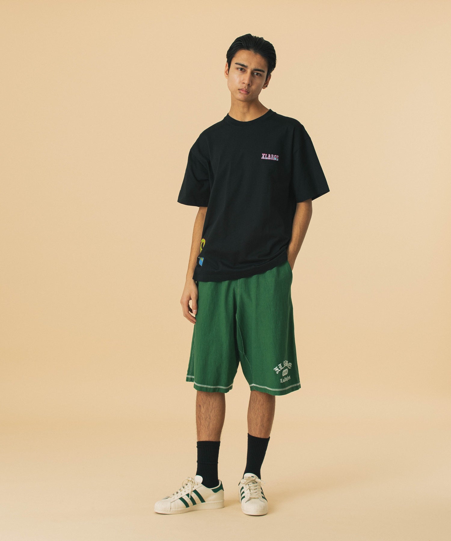 XLARGE×Champion REVERSE WEAVE  STICHED SHORT PANTS