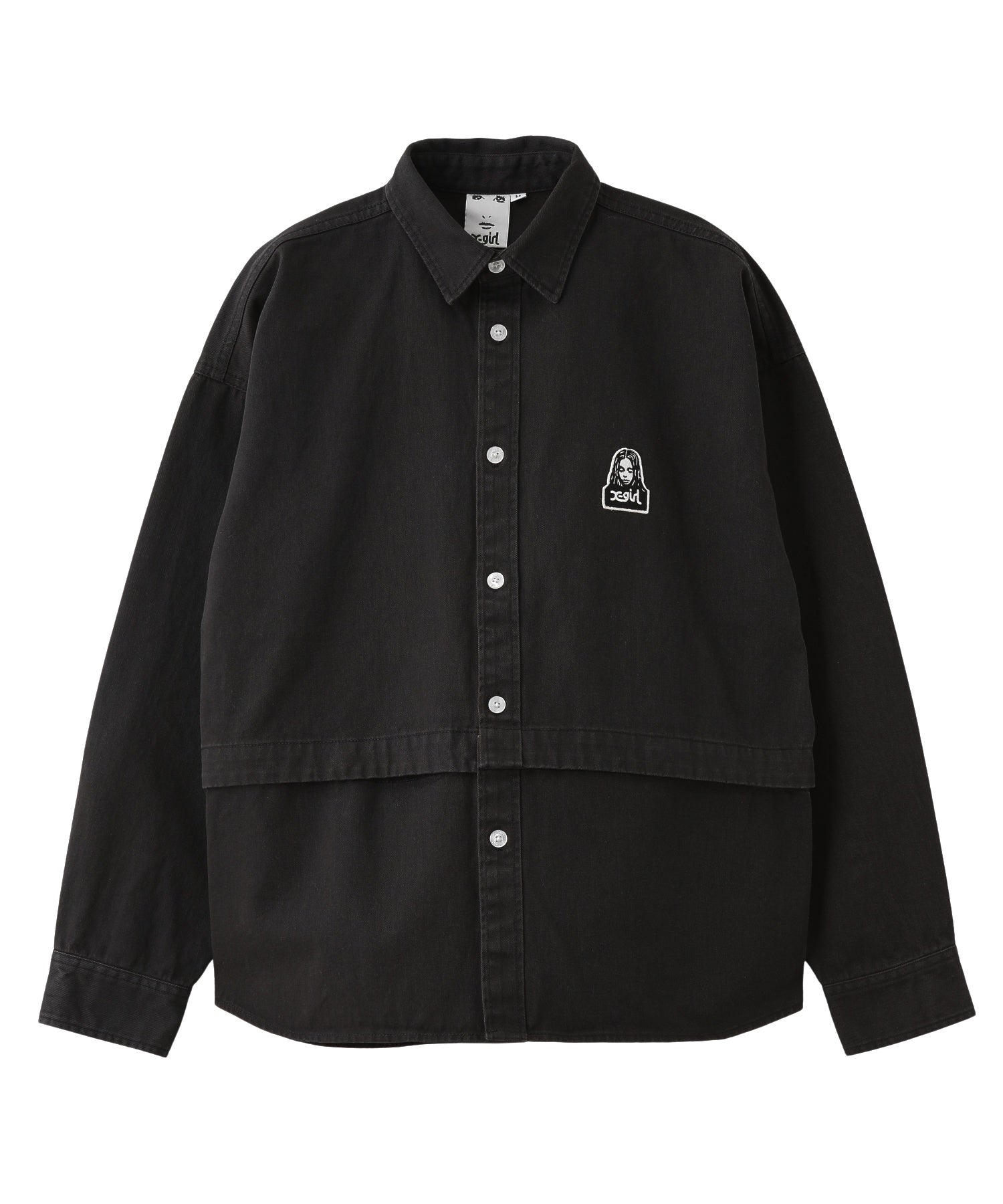 FACE PATCH 2WAY LENGTH L/S SHIRT