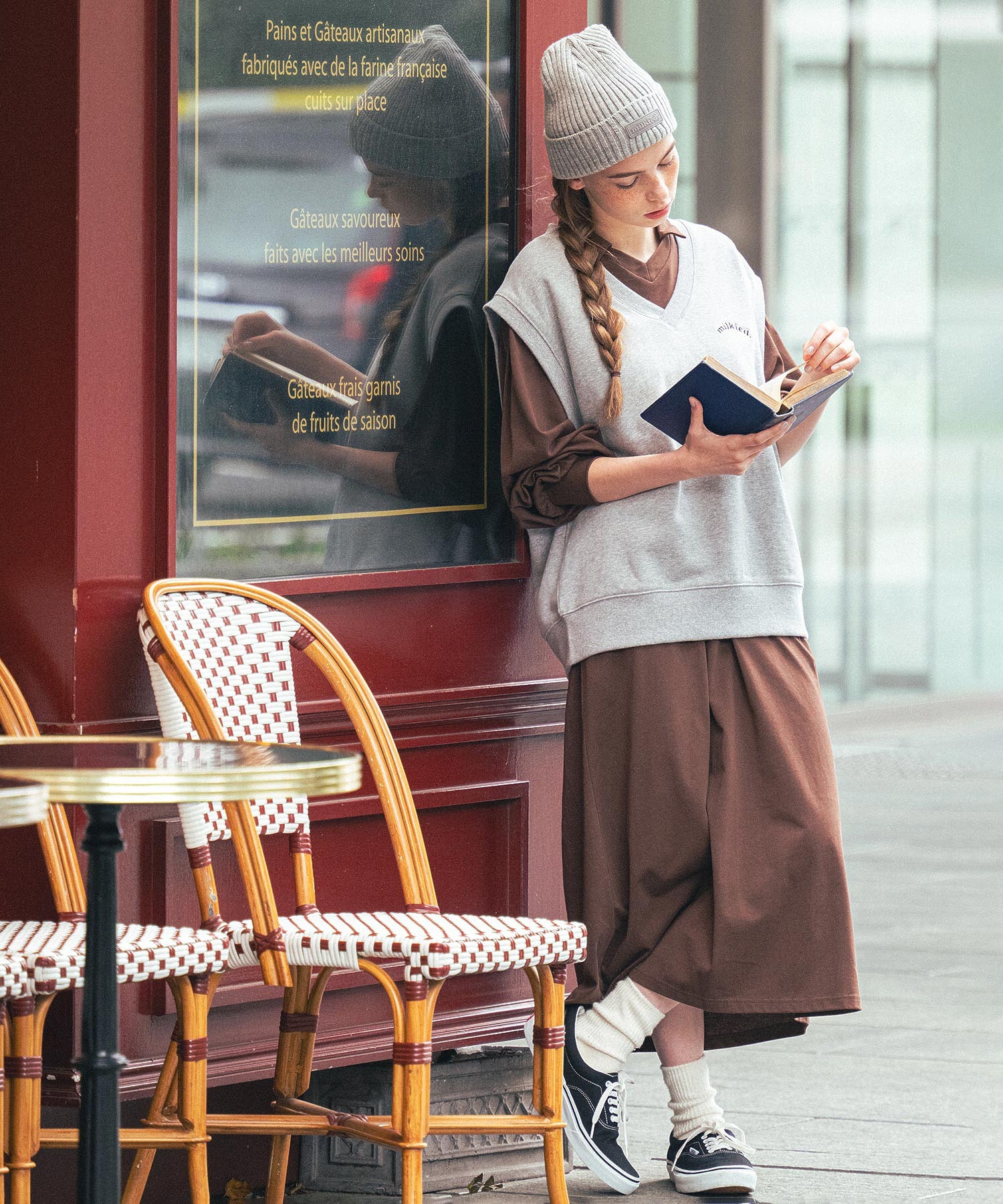 RUBBER PATCH KNIT CAP