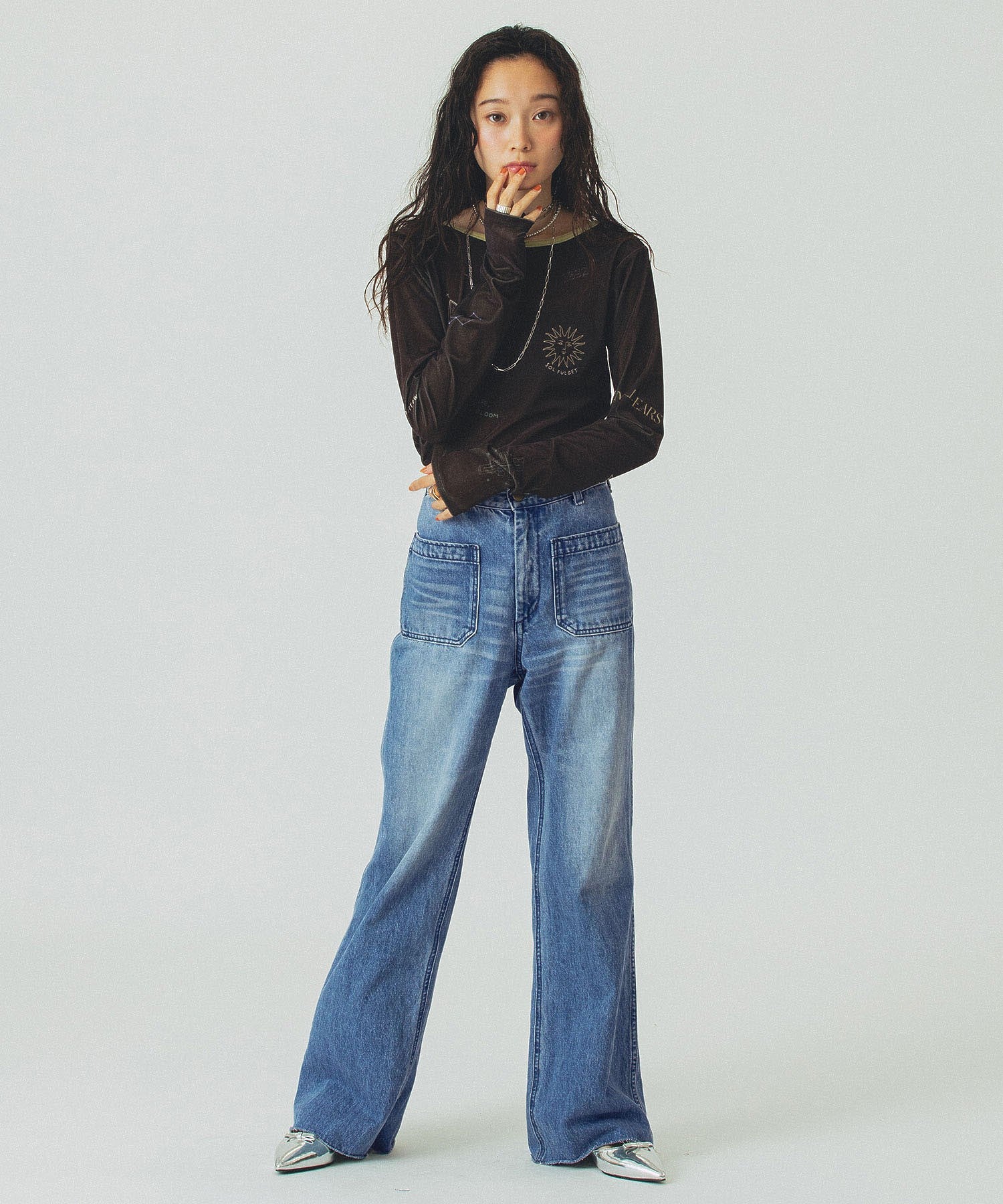 model:161cm 着用サイズ:S