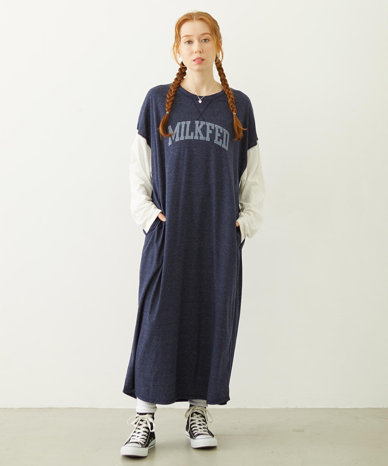 COLLEGE LOGO LONG DRESS