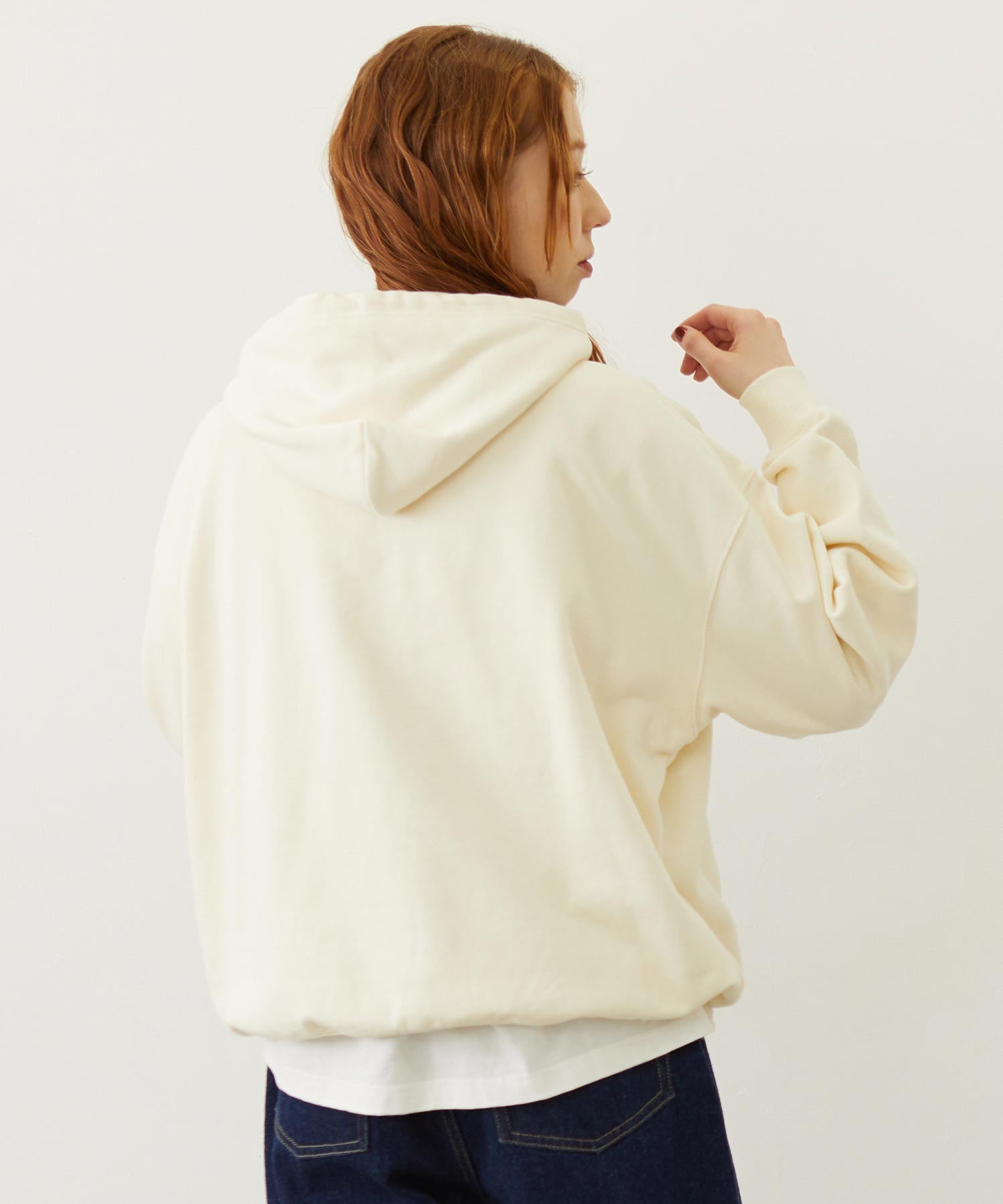 RETRO LOGO FELT PATCH SWEAT HOODIE