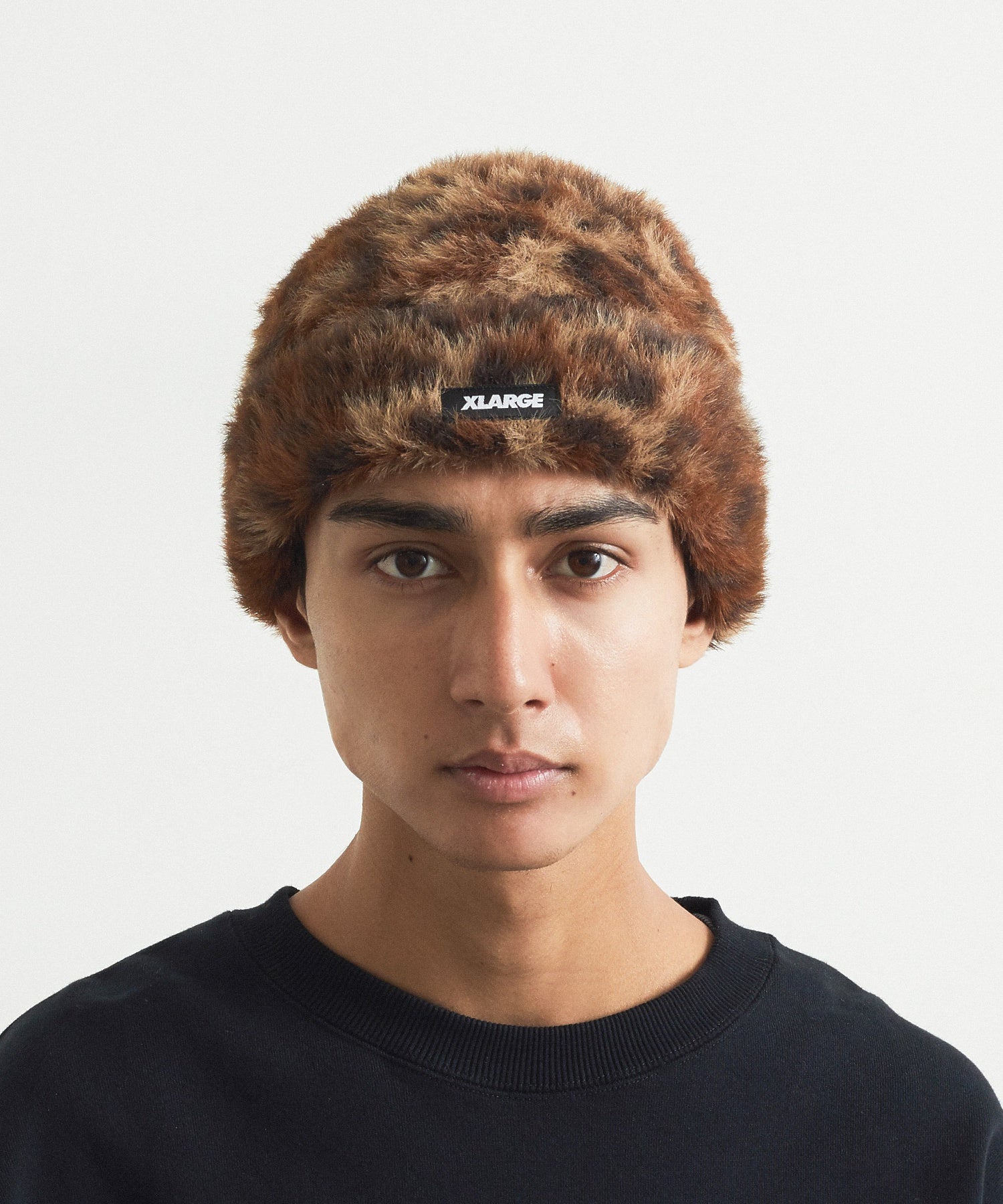 FAUX MOHAIR CUFF BEANIE