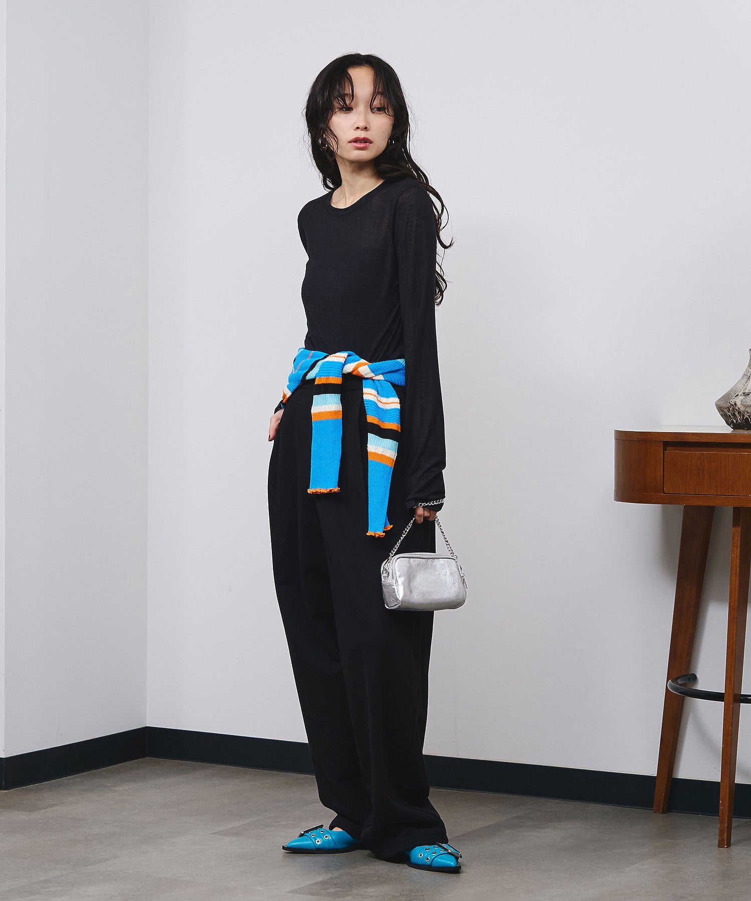BORDER KNIT CARDIGAN