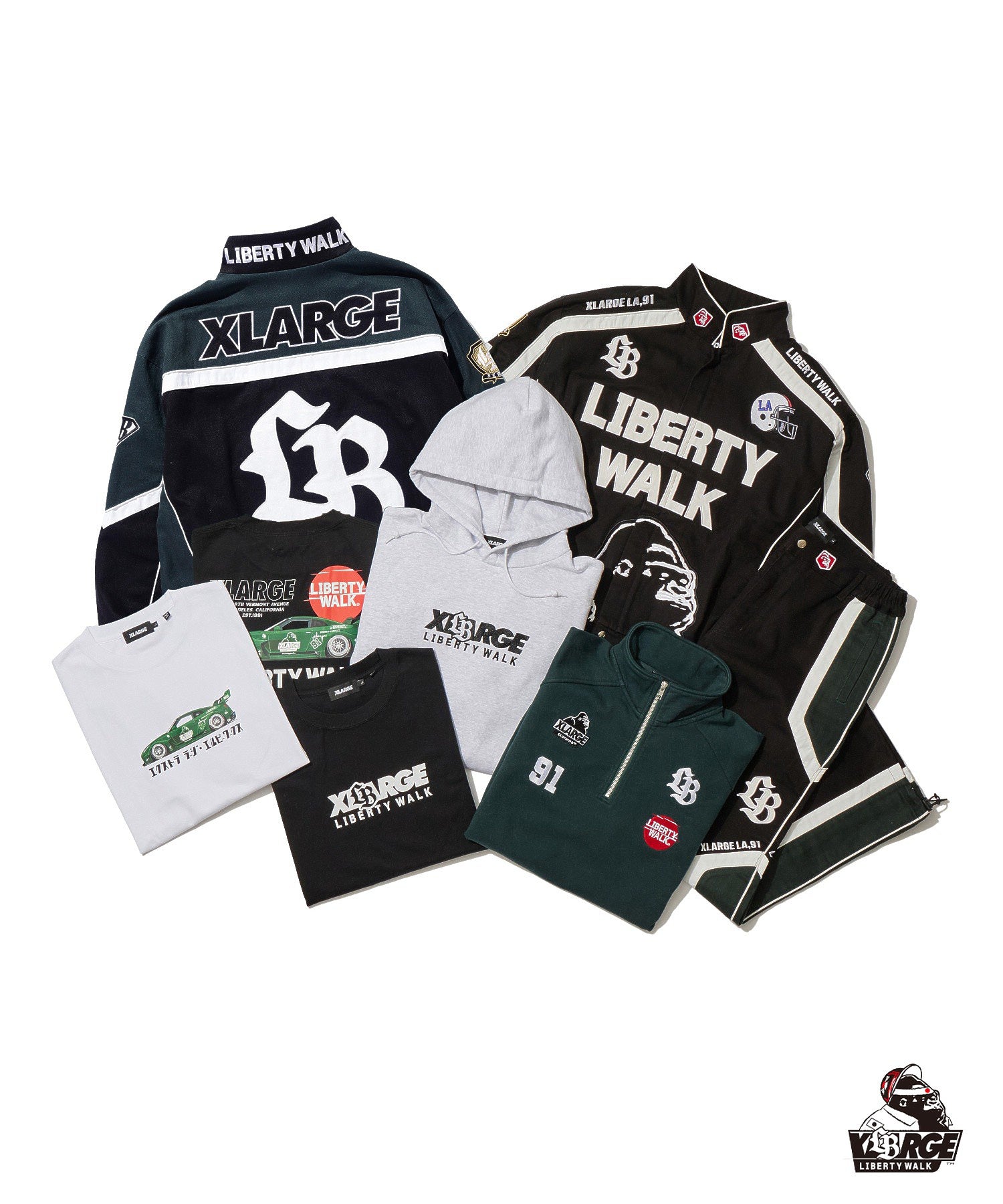 XLARGE×LIBERTY WALK BEHIND OG S/S TEE