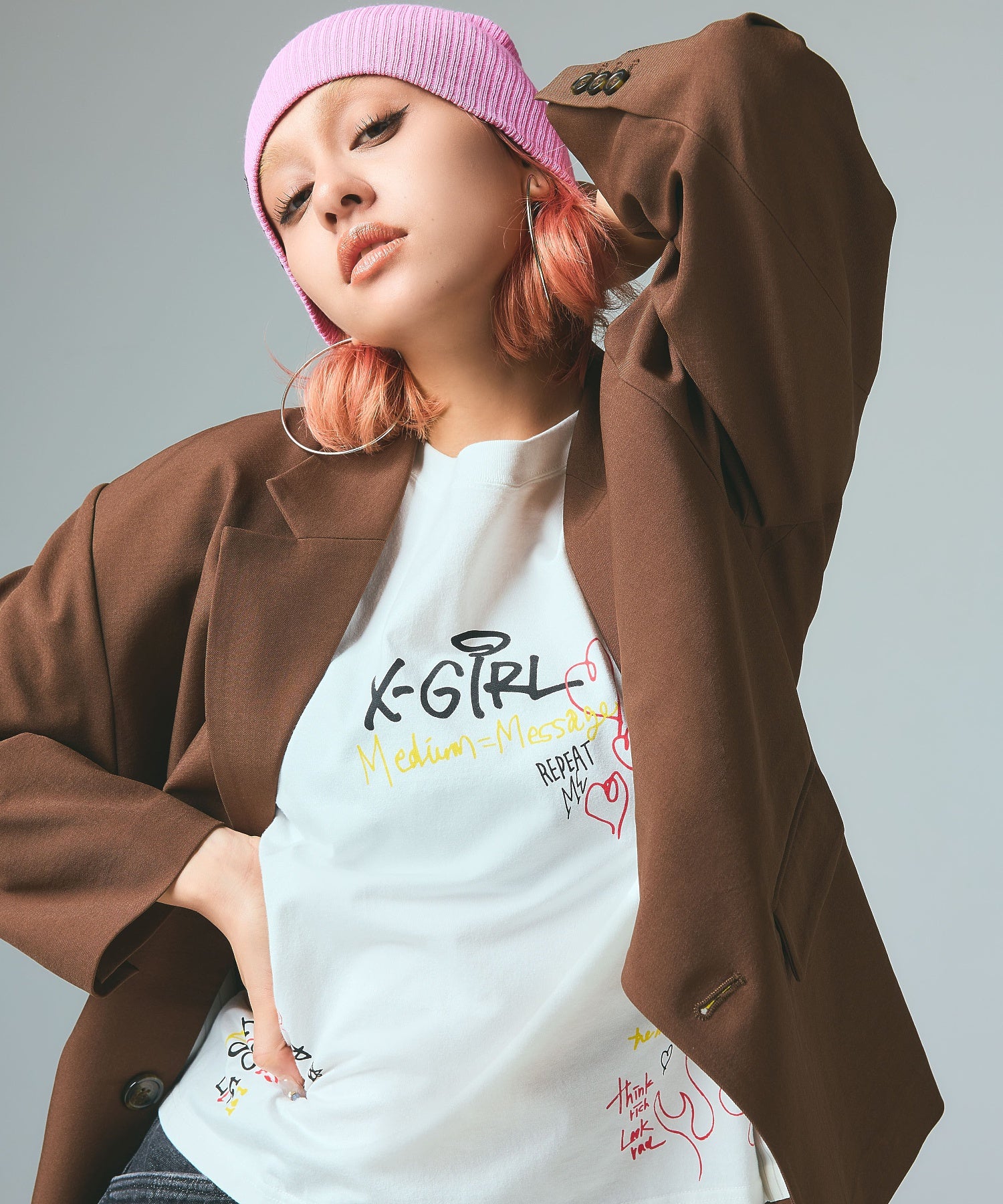 FACE LABEL TAILORED JACKET