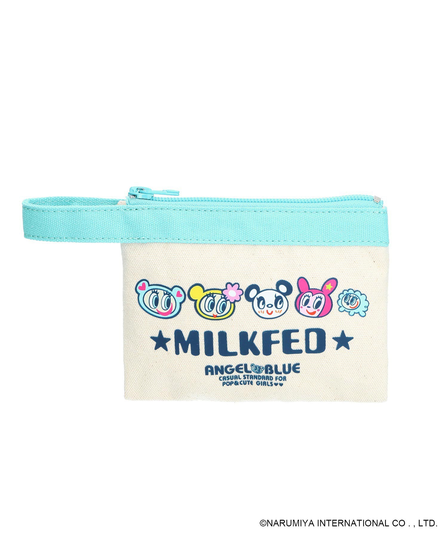 MILKFED. × ANGEL BLUE FLAT POUCH