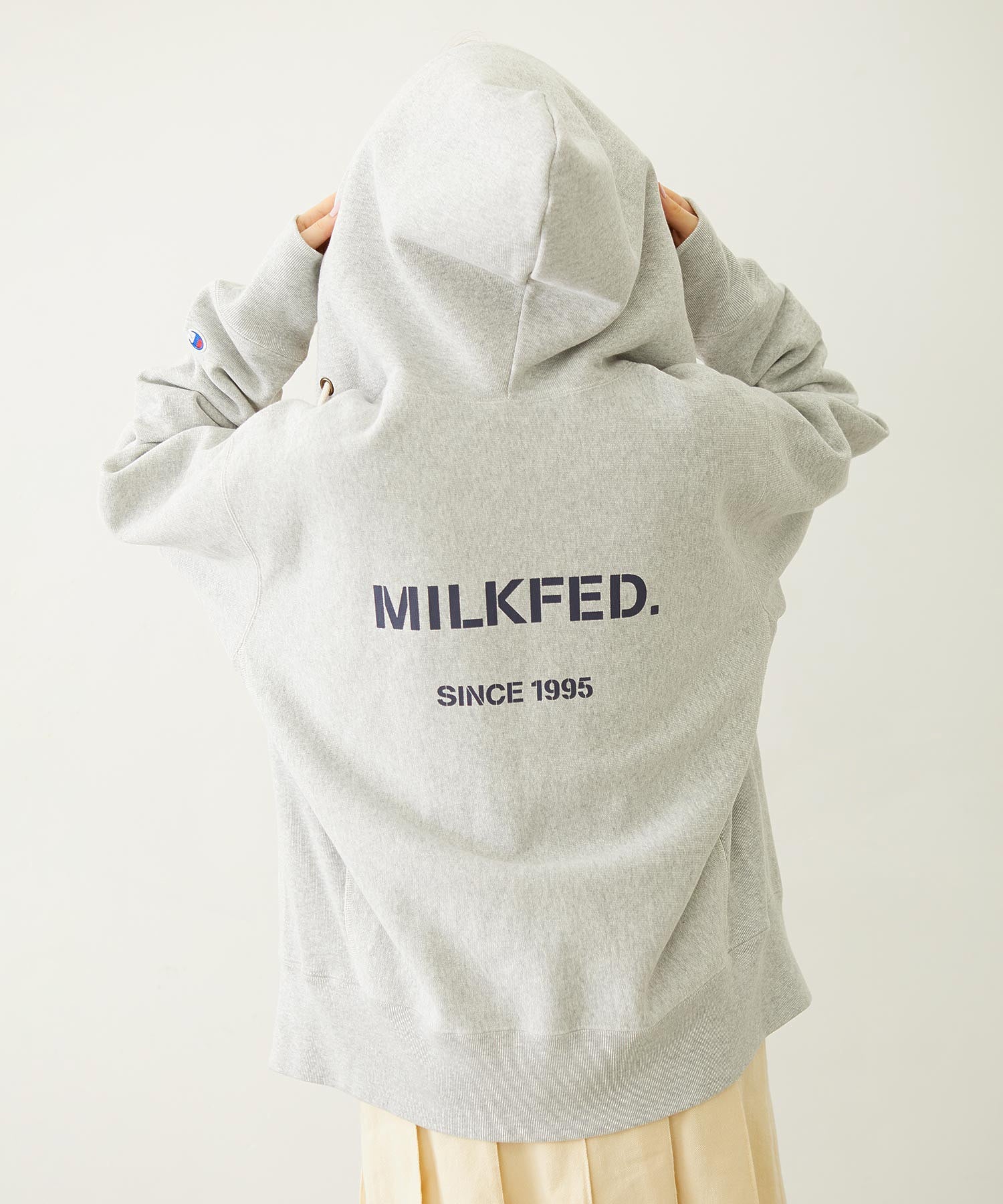 MILKFED. × CHAMPION SWEAT ZIP HOODIE