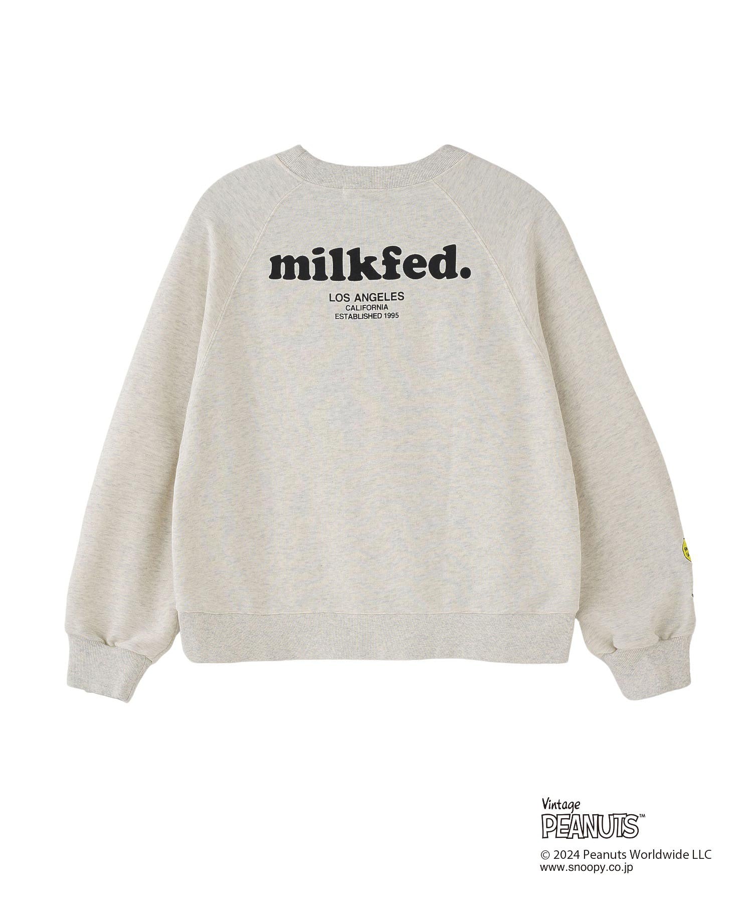 MILKFED.× PEANUTS 75th SWEAT TOP