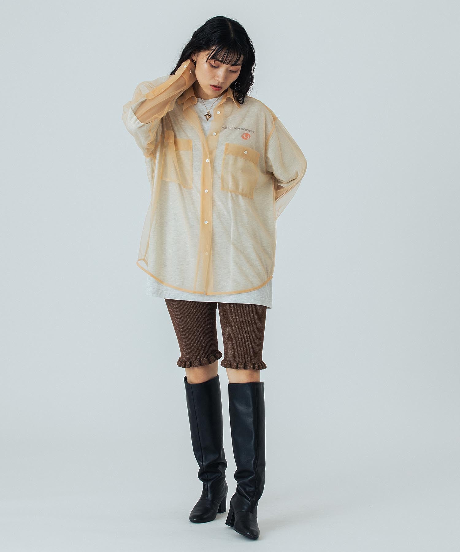 model:167cm 着用サイズ:ONE SIZE