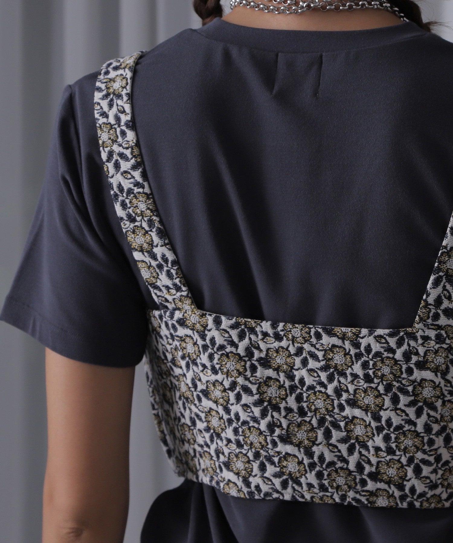 mici/フラワージャカードビスチェ