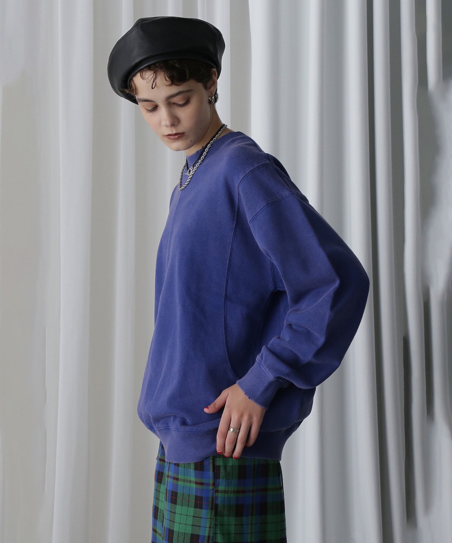 【WEB・一部店舗限定】スプレーブリーチパネルスウェット