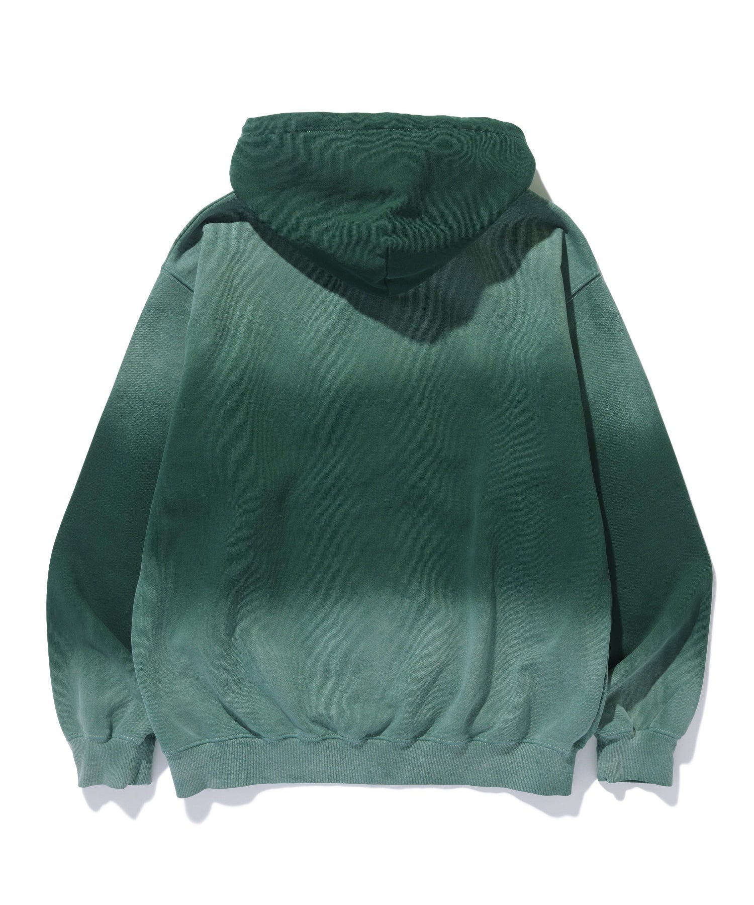 MIST DYED ZIP UP HOODED SWEATSHIRT