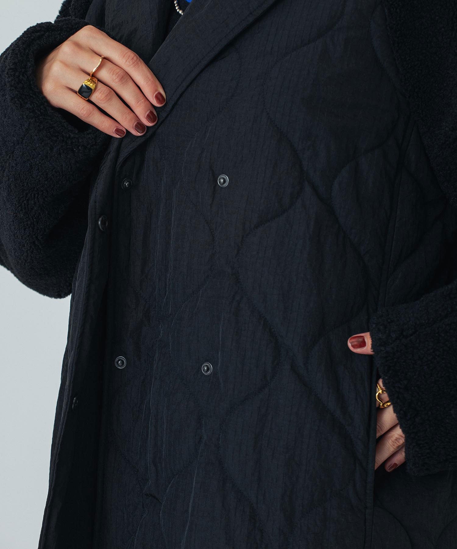 CREOLME/QUILTED LONG COAT