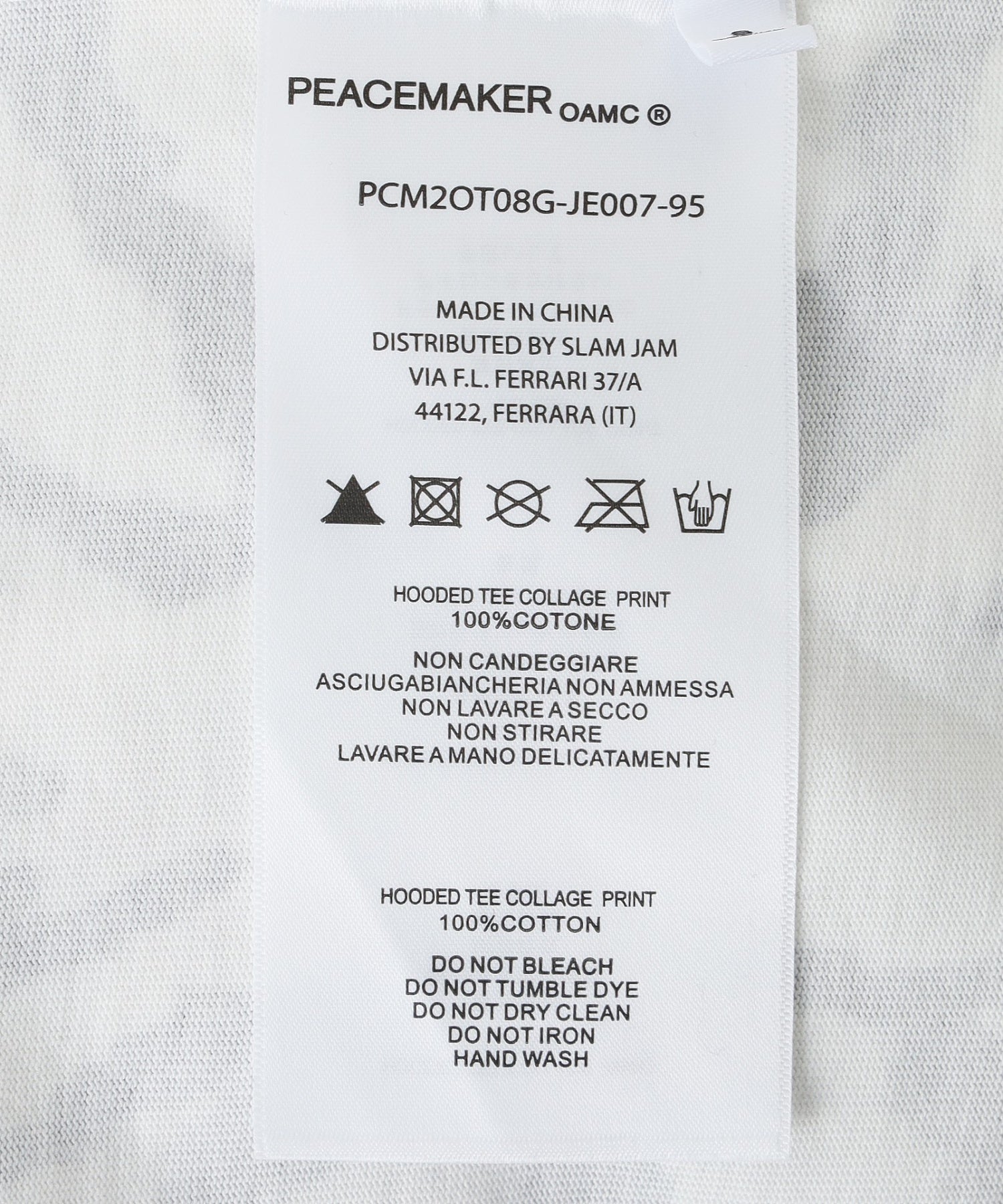 PEACEMAKER/ピースメーカー/Hooded Tee Collage Print PCM2OT08GJE00795