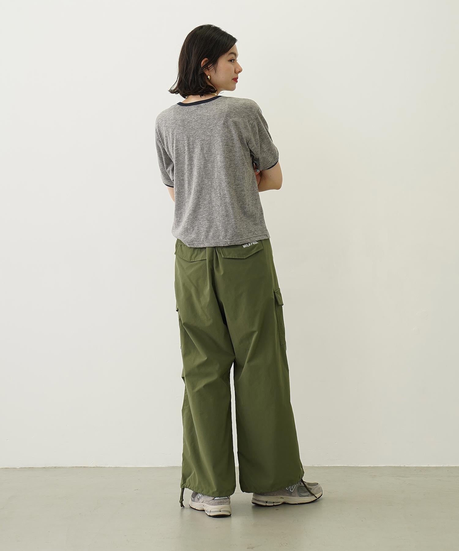 MILITARY WIDE LEG PANTS