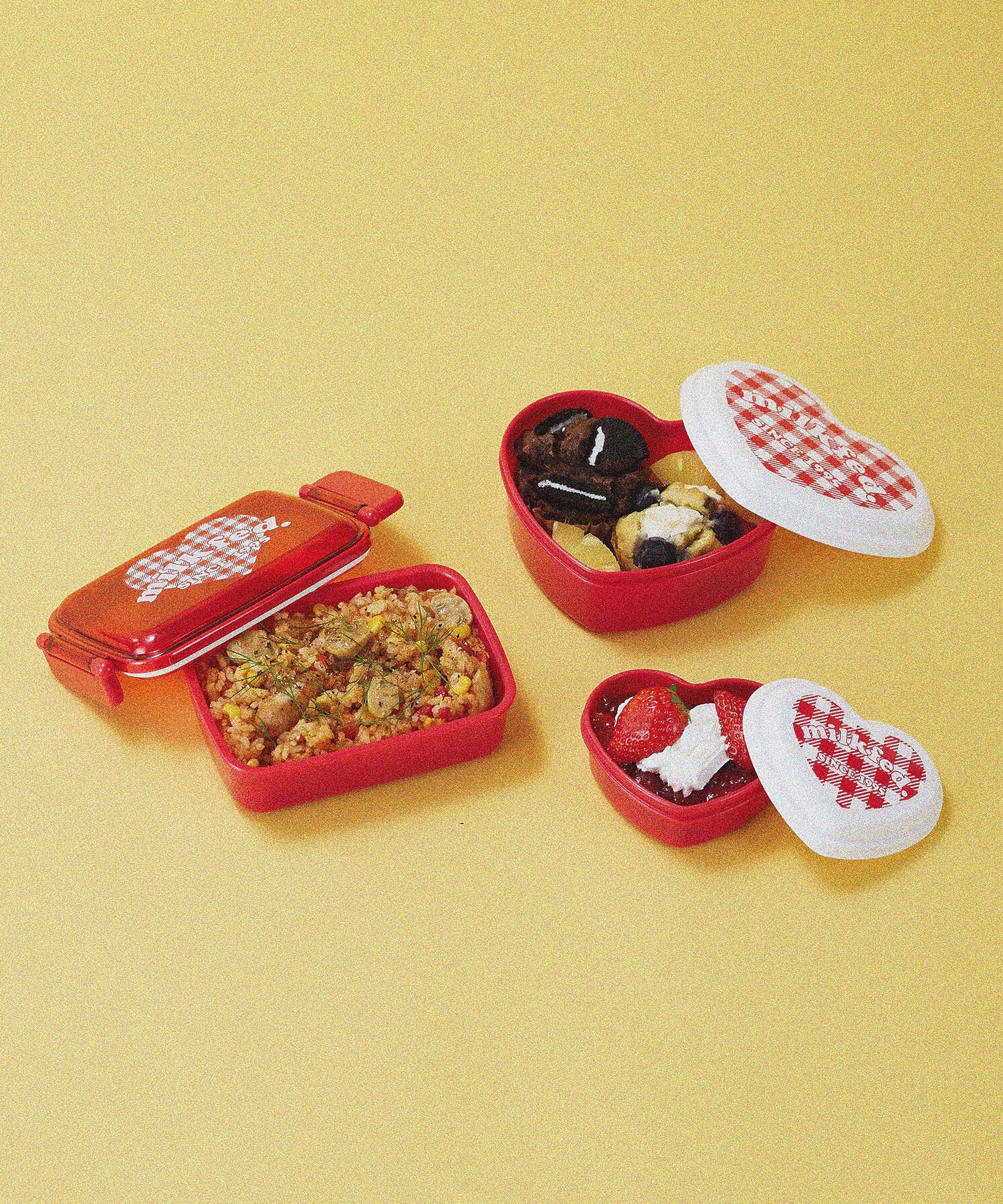 GINGHAM FOOD CONTAINER SET