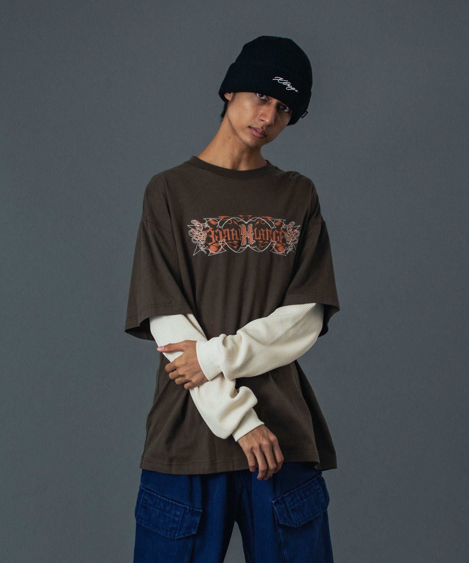 MODEL 身長183cm / 着用サイズ：Lサイズ