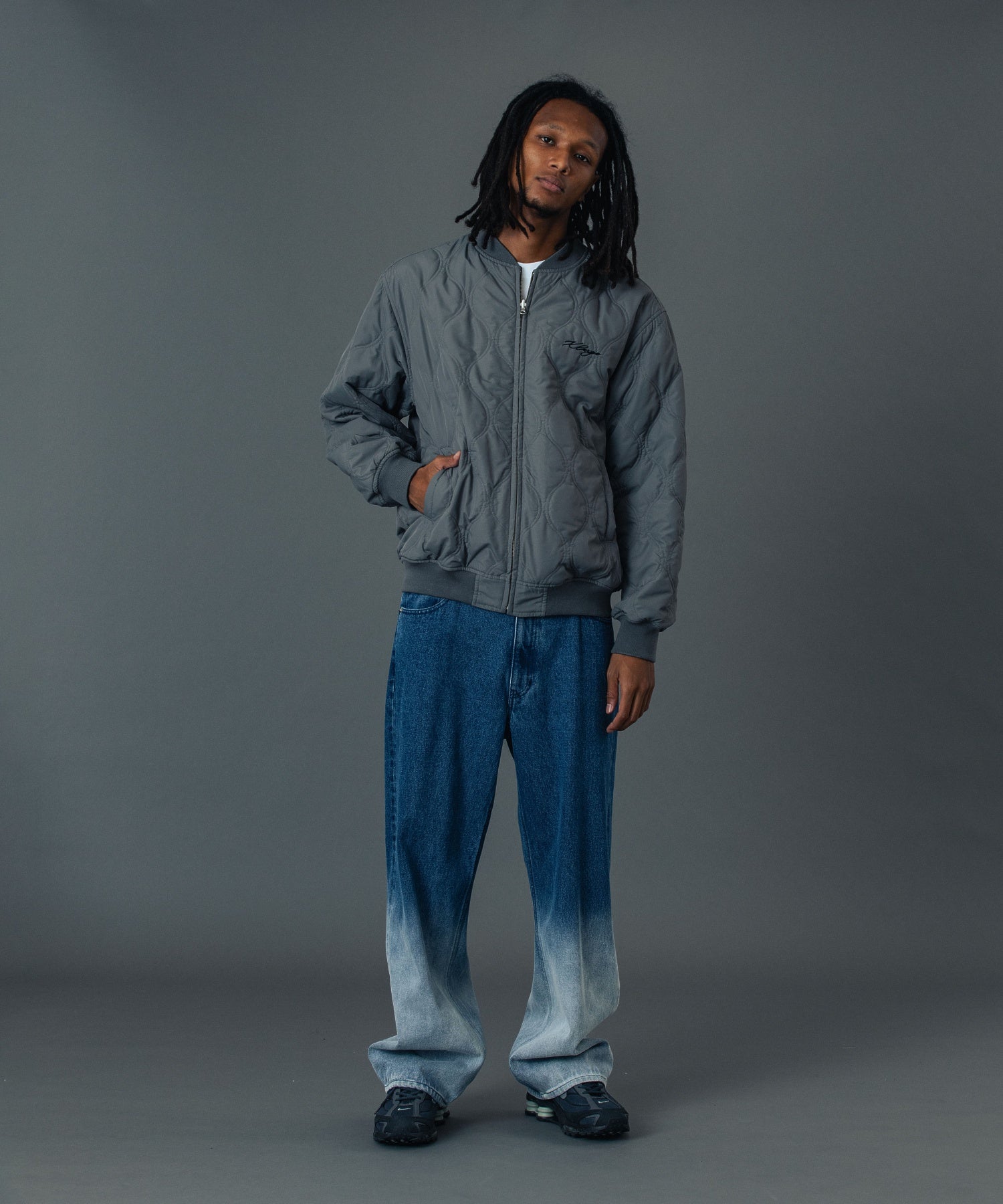 FADED DENIM PANTS