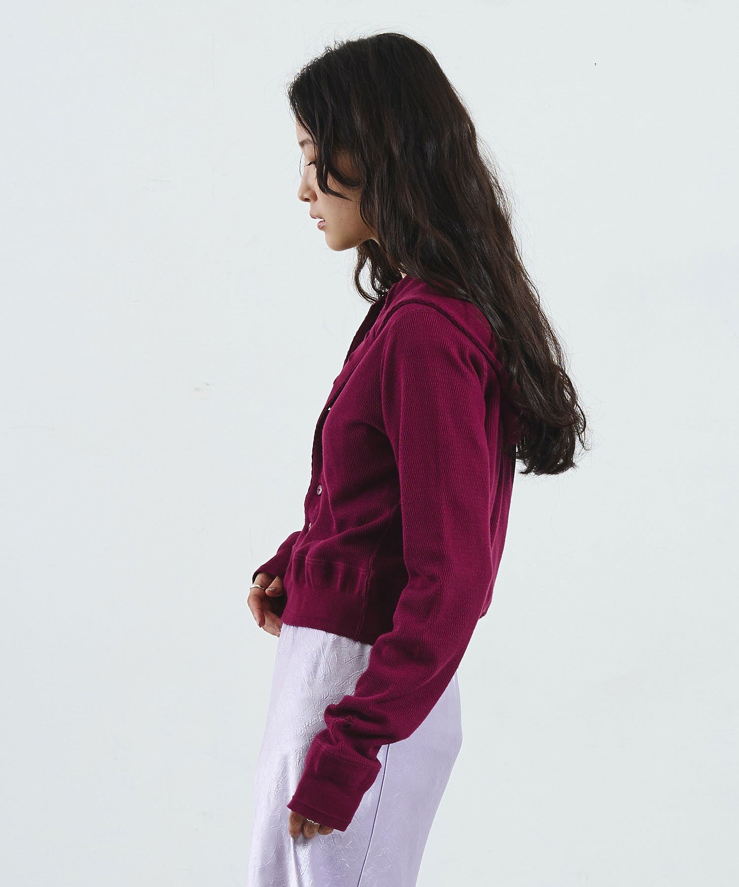 【ROSE BUD別注】FAITH COTTON THERMAL HODDIE CARDIGAN