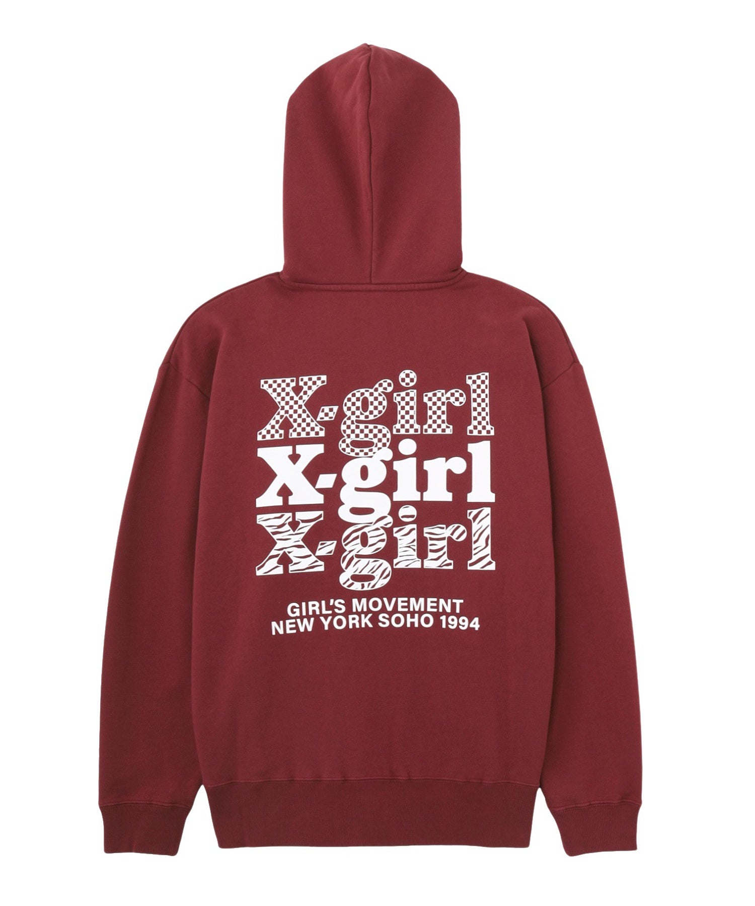 THREE LAYER LOGO ZIP UP SWEAT HOODIE