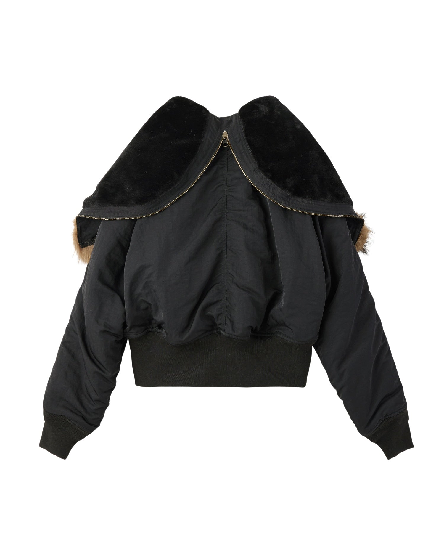 FAUX FUR HOODED JACKET
