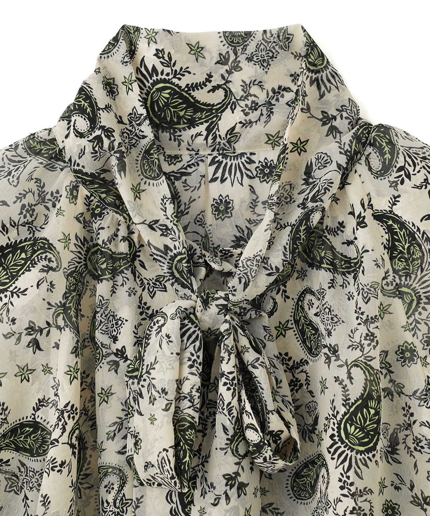 ジャガードプリントブラウス