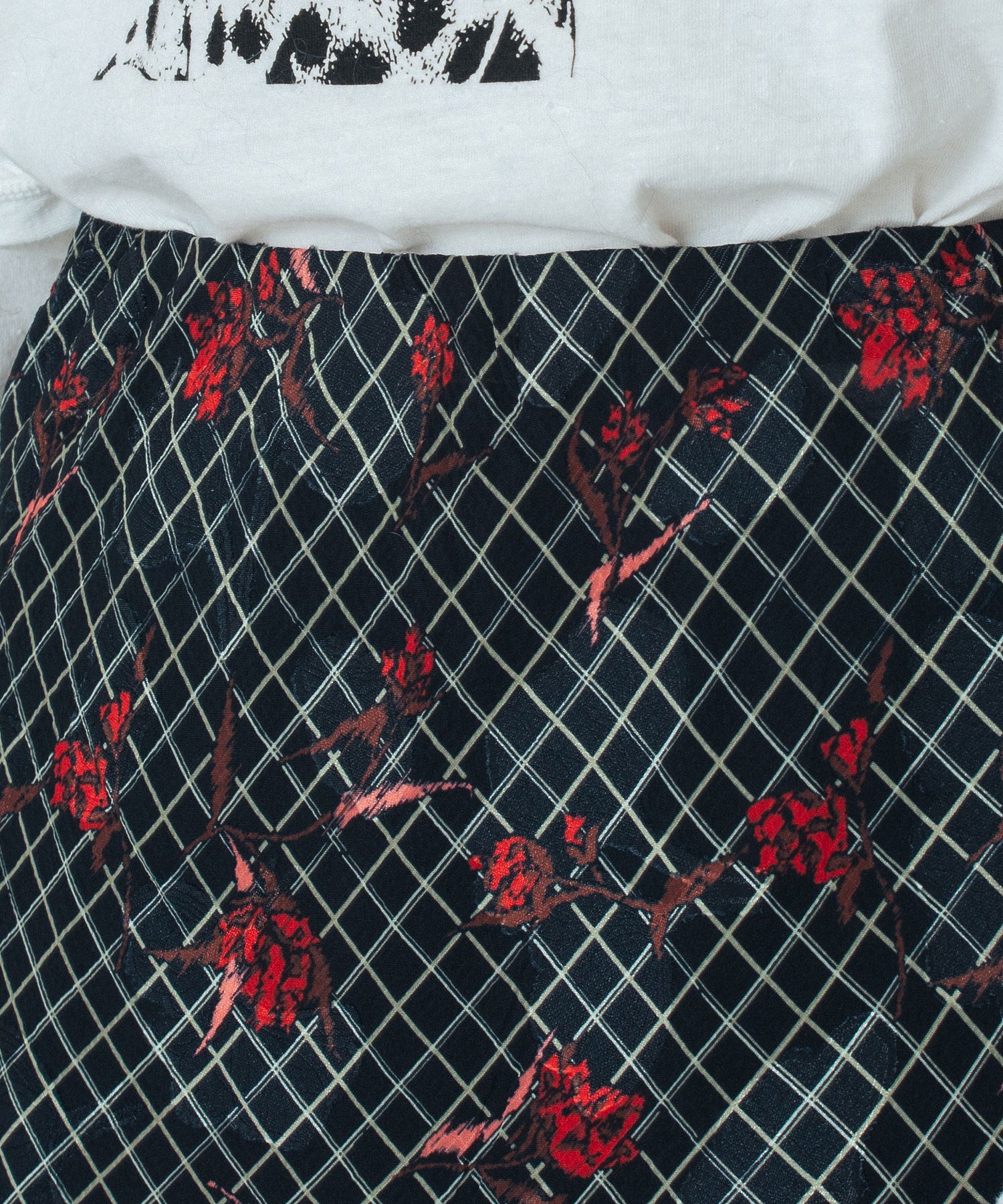 CREOLME/FLOWER PRINT SKIRT