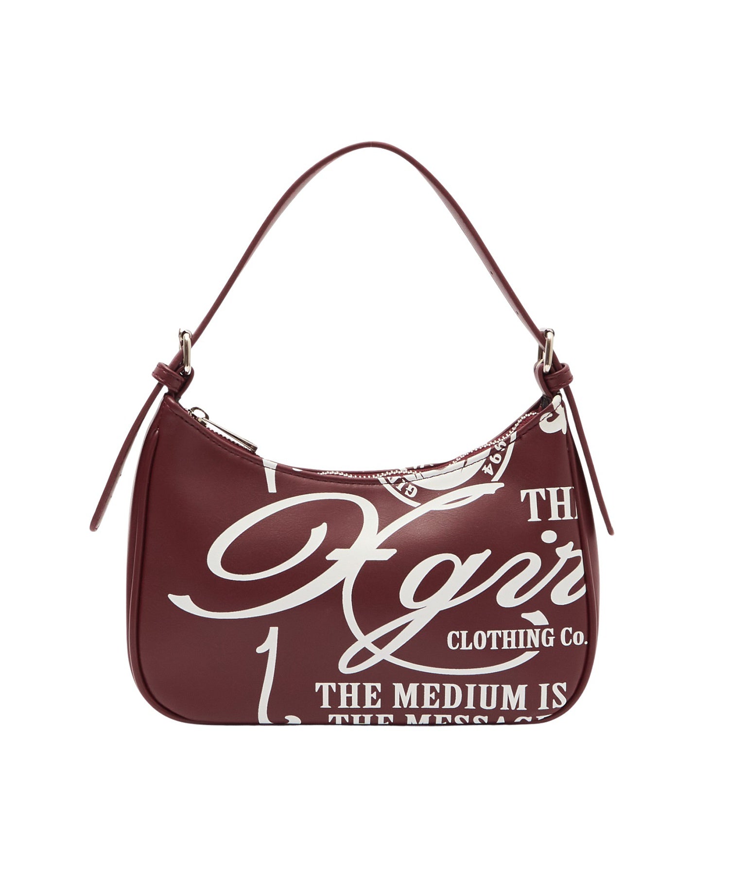 FAUX LEATHER FACE HANDBAG