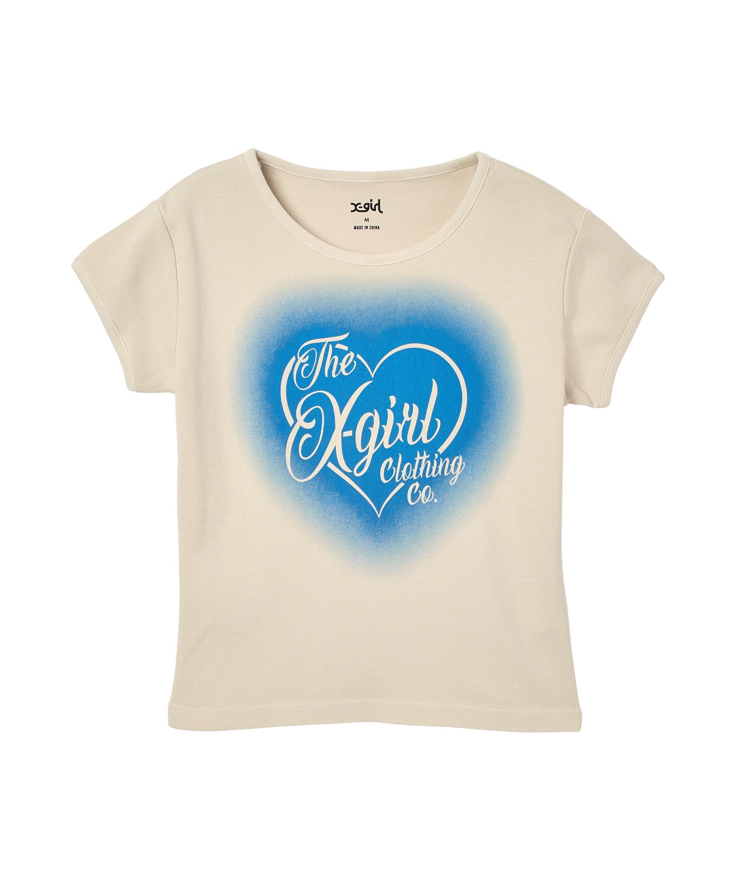 FADED HEART SPRAY LOGO S/S BABY TEE