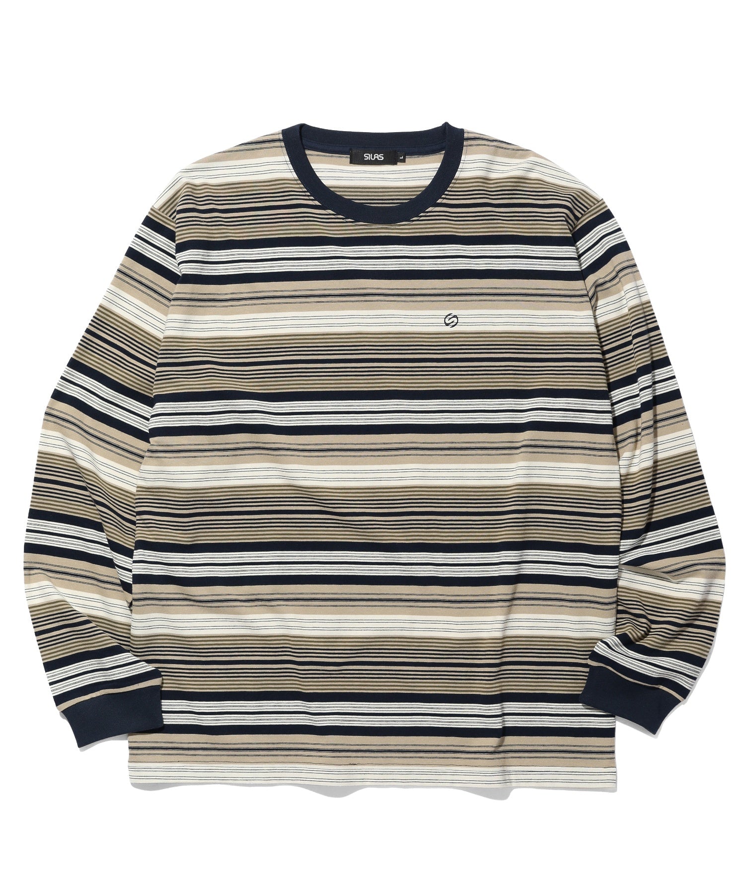 STRIPED L/S TEE
