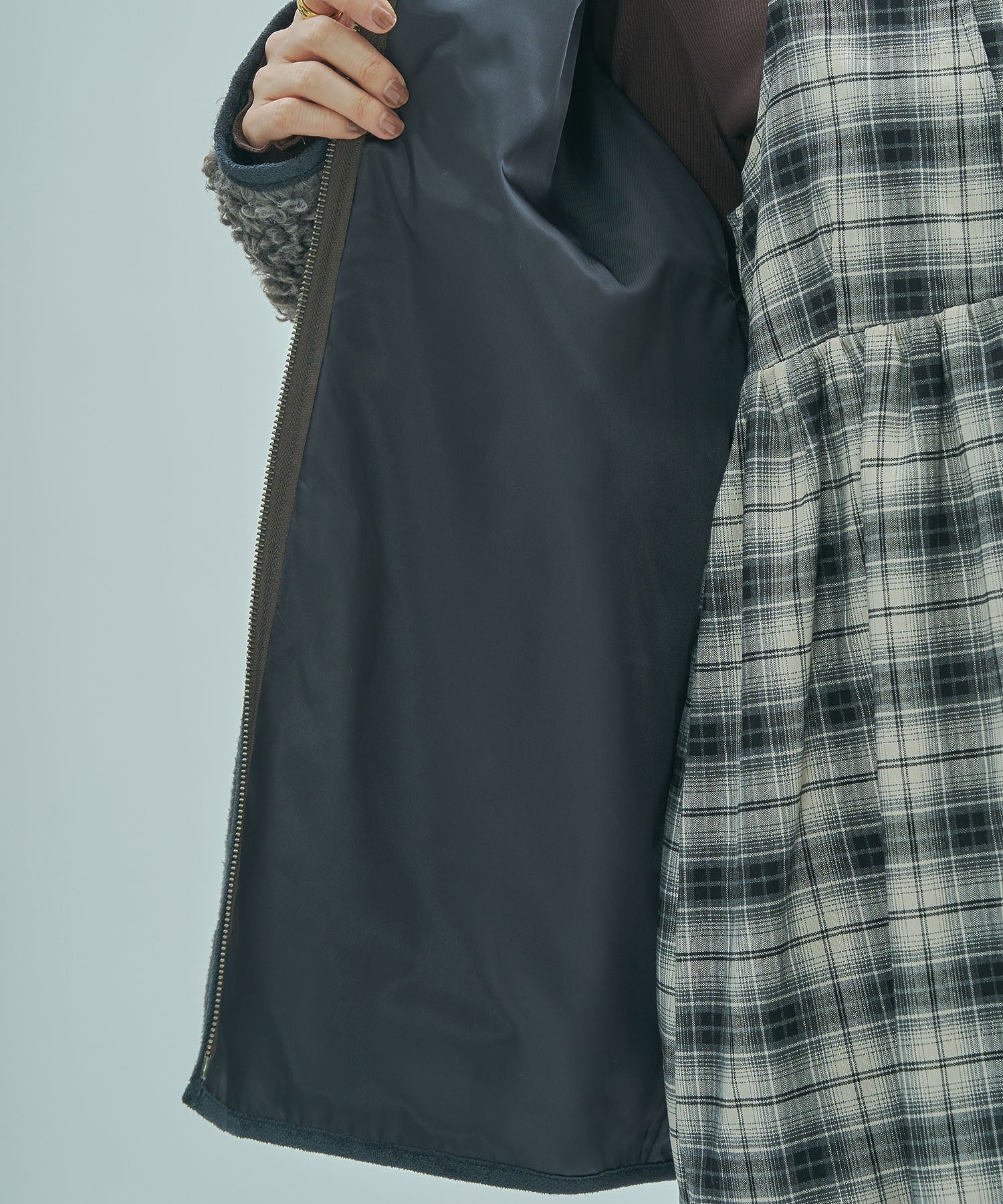 PATCHWORK FAUXFUR COAT