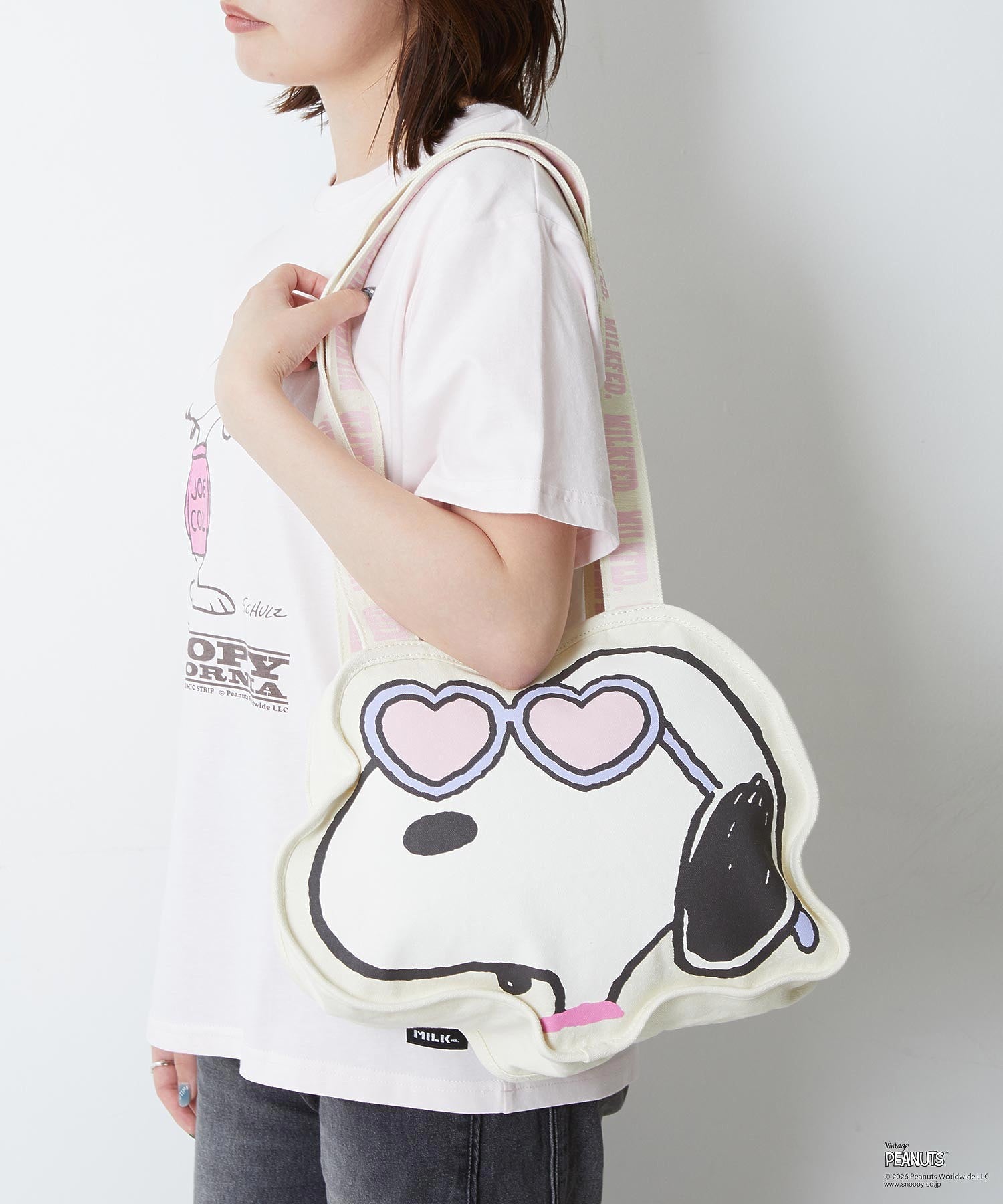 MILKFED. × PEANUTS / FACE TOTE