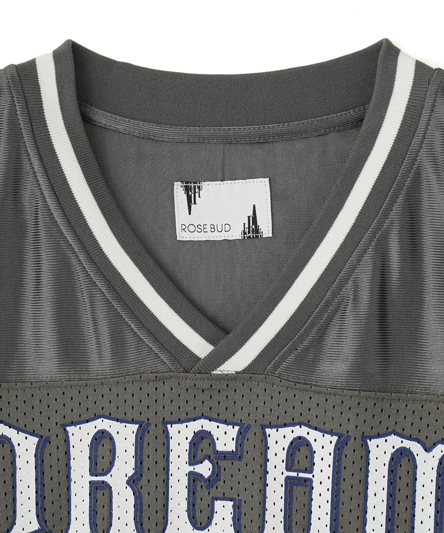 OKIRAKU×ROSE BUD/メッシュフットボールT