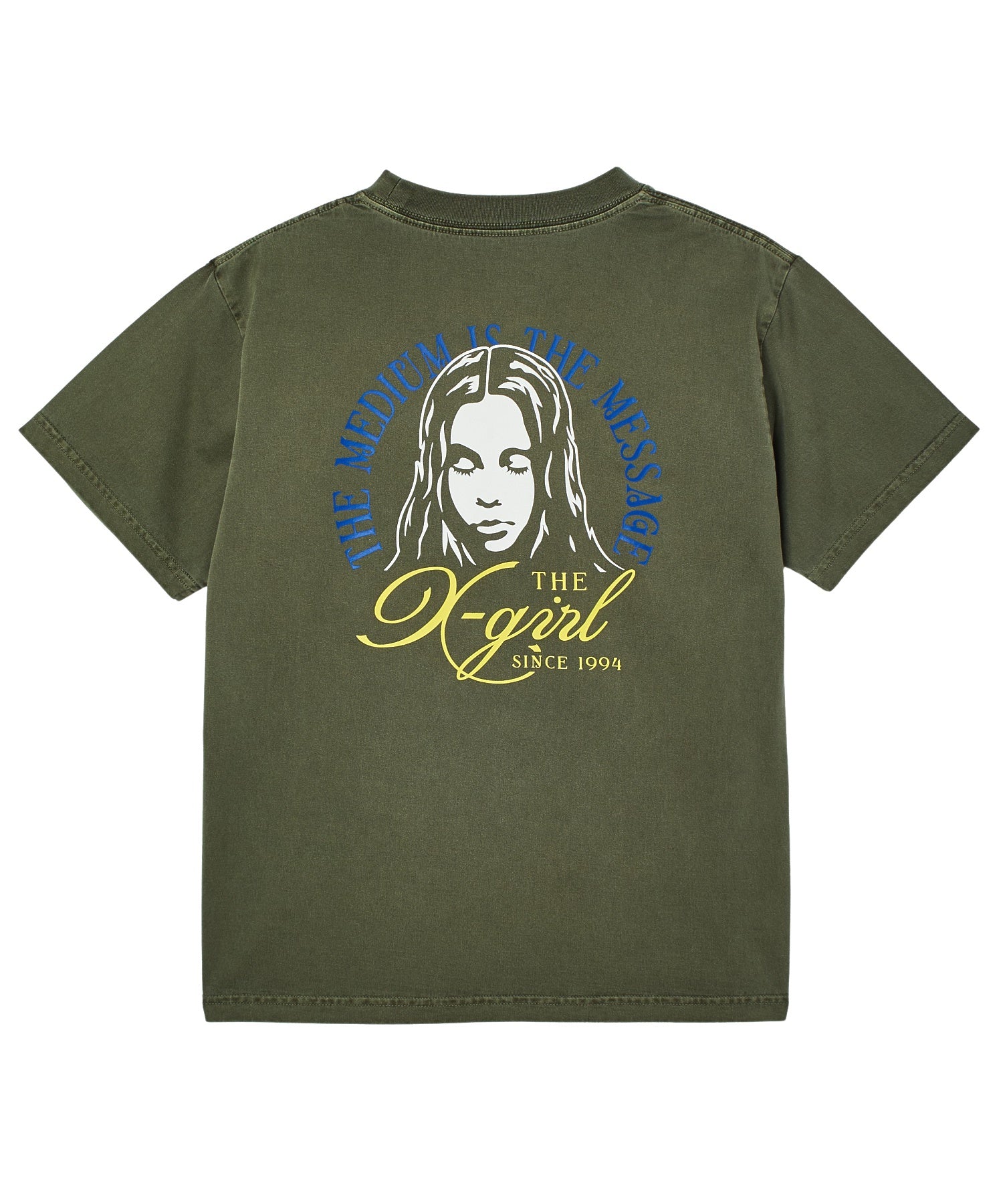 FADED TRI-COLOR FACE S/S TEE