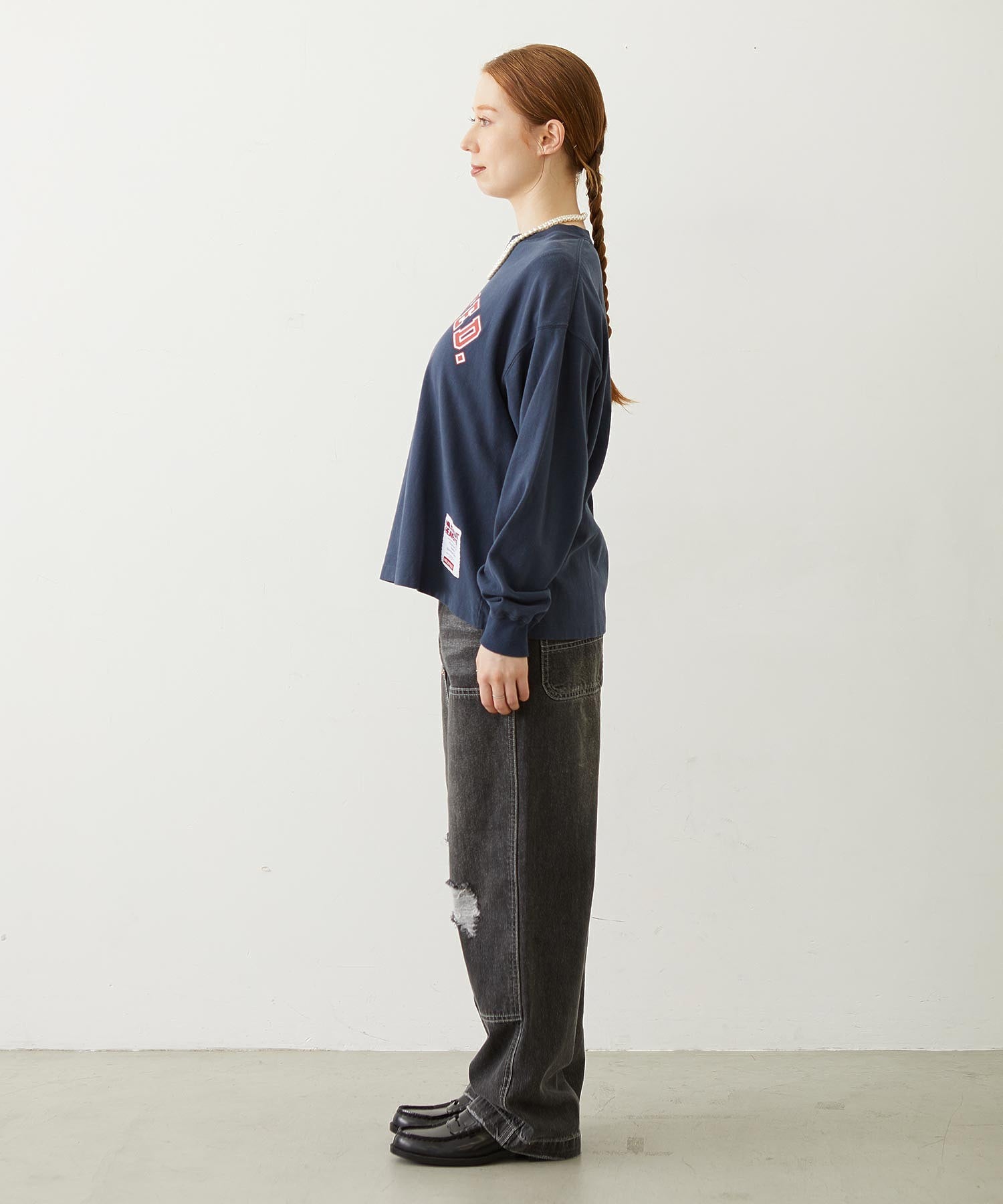 MILKFED.×CHAMPION LS TEE