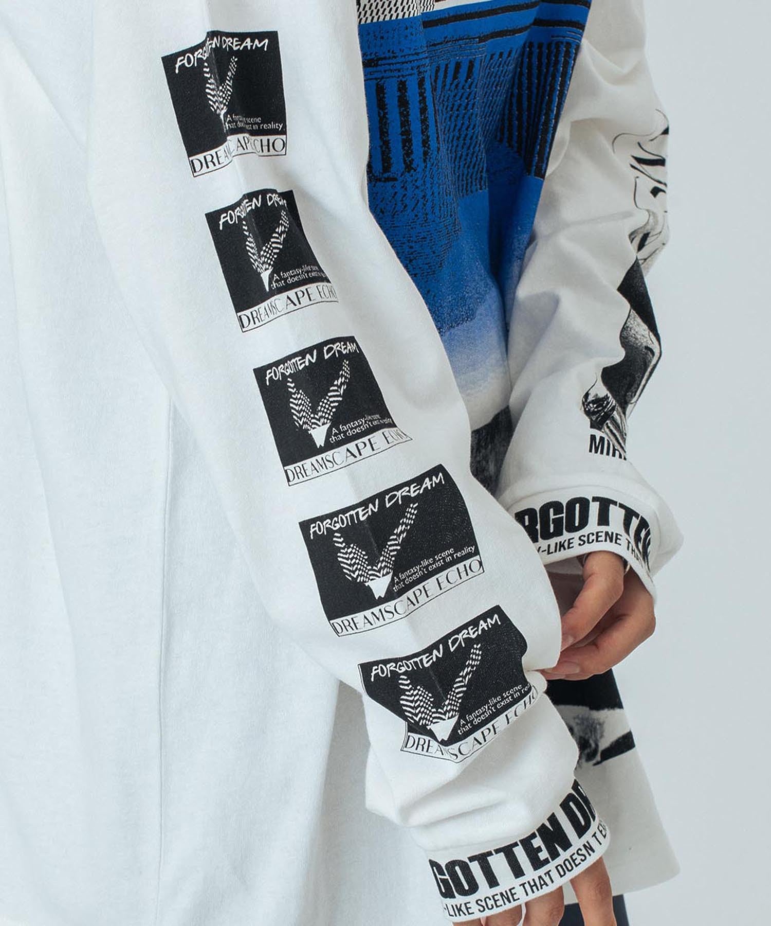 OKIRAKU×ROSEBUD/GRAPHIC LONG SLEEVE TEE
