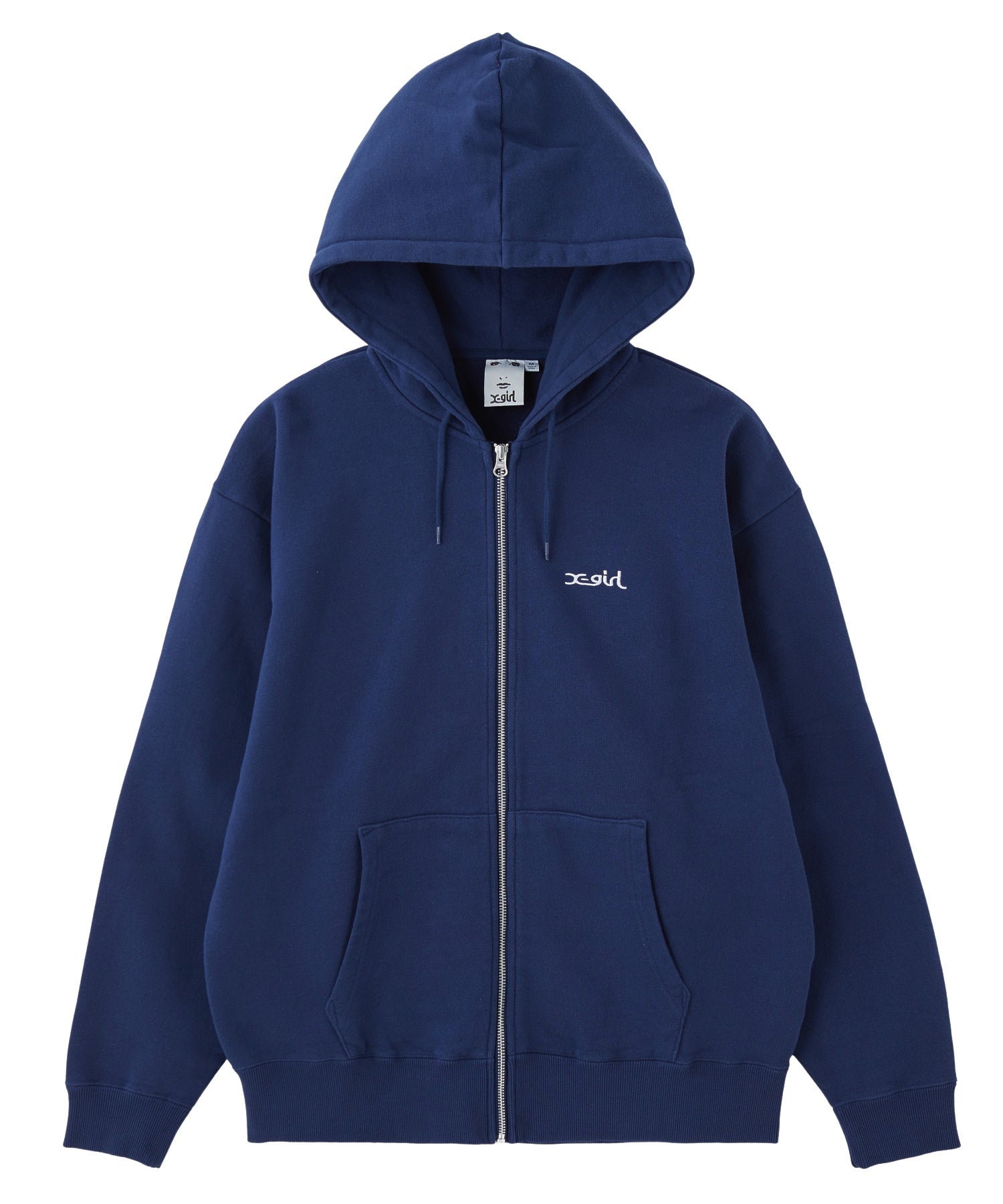ARCH LOGO AND FACE PATCH ZIP UP SWEAT HOODIE