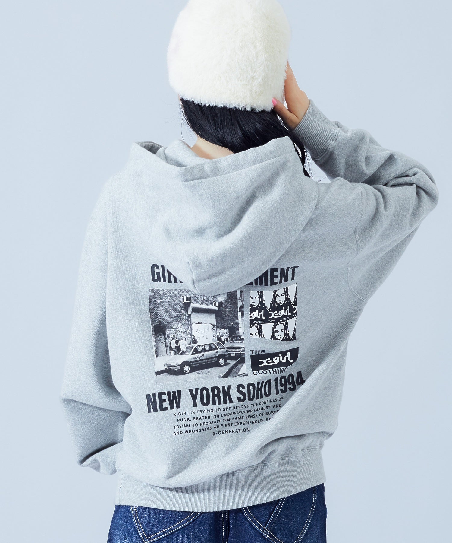 【WEB限定】 X-girl HISTORY SWEAT HOODIE